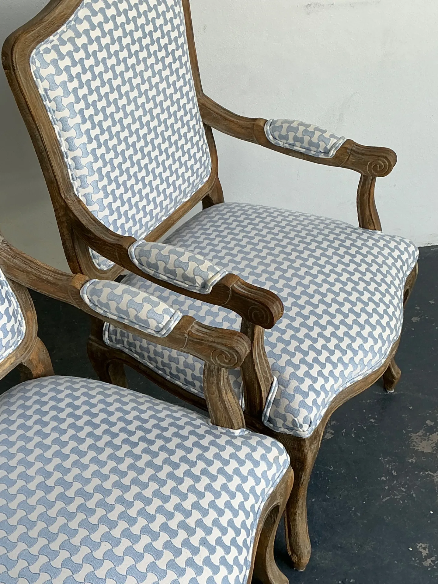Vintage Louis XV Style Carved Wood Armchairs — additional photo 8