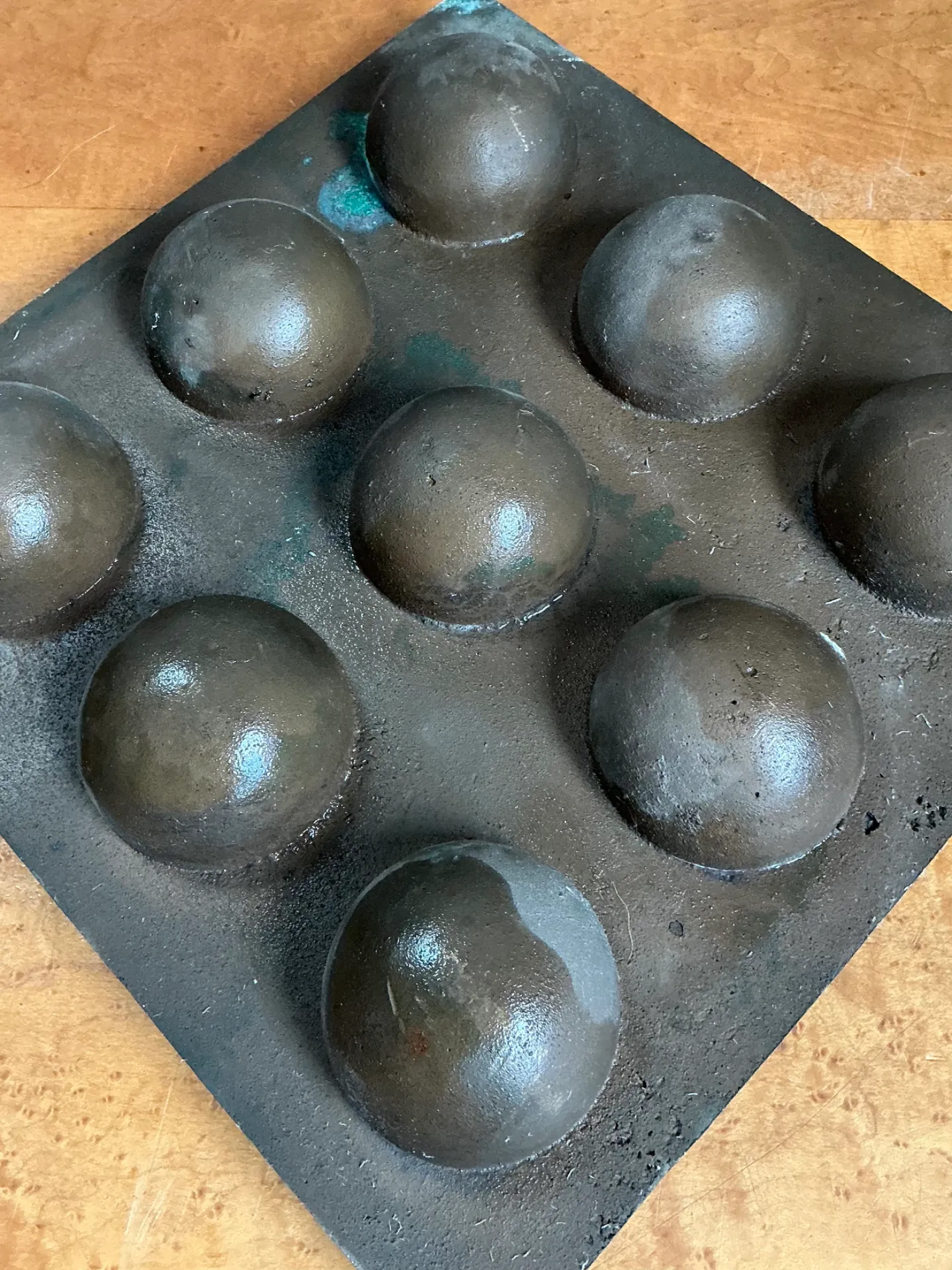 Vintage Abstract Geometric Lead Bubble Sculpture — additional photo 5