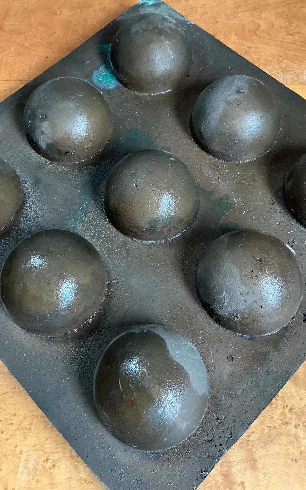 Vintage Abstract Geometric Lead Bubble Sculpture — additional photo 5