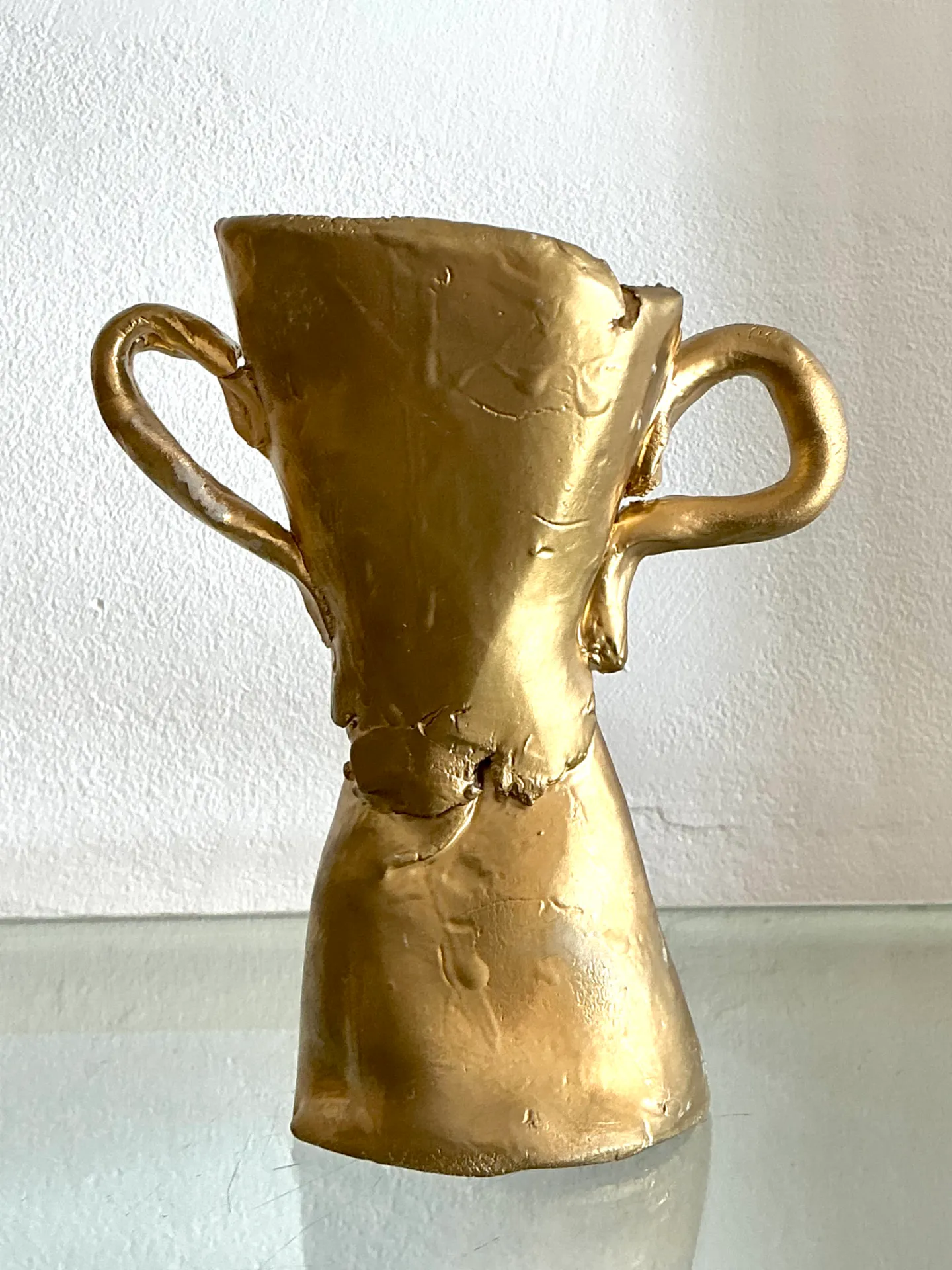 Vintage Ceramic Gold Plated Last Place Trophy — additional photo 3