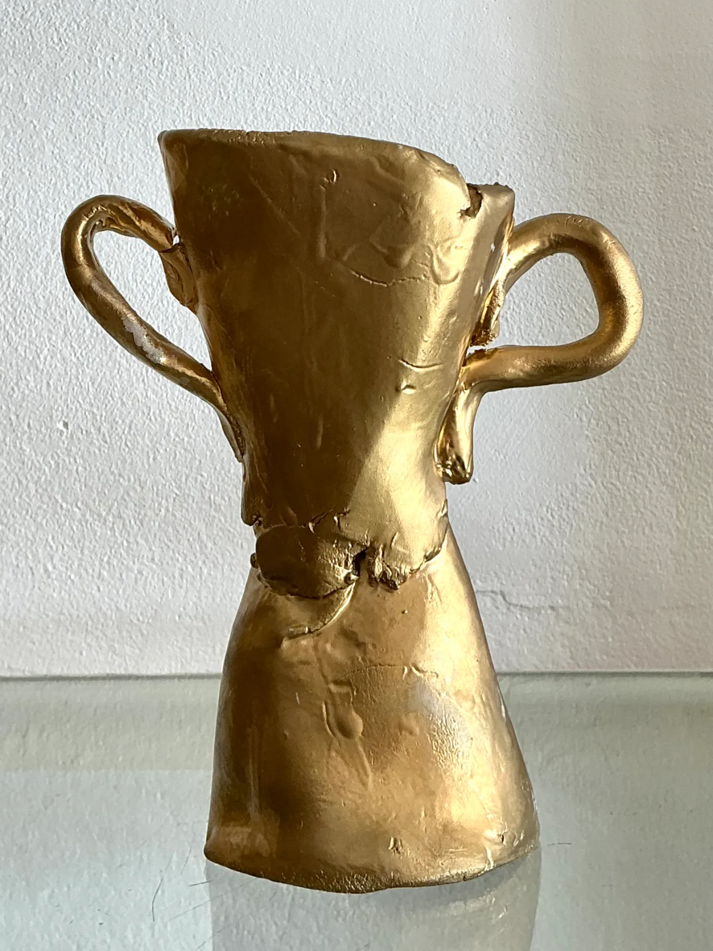 Vintage Ceramic Gold Plated Last Place Trophy — additional photo 5