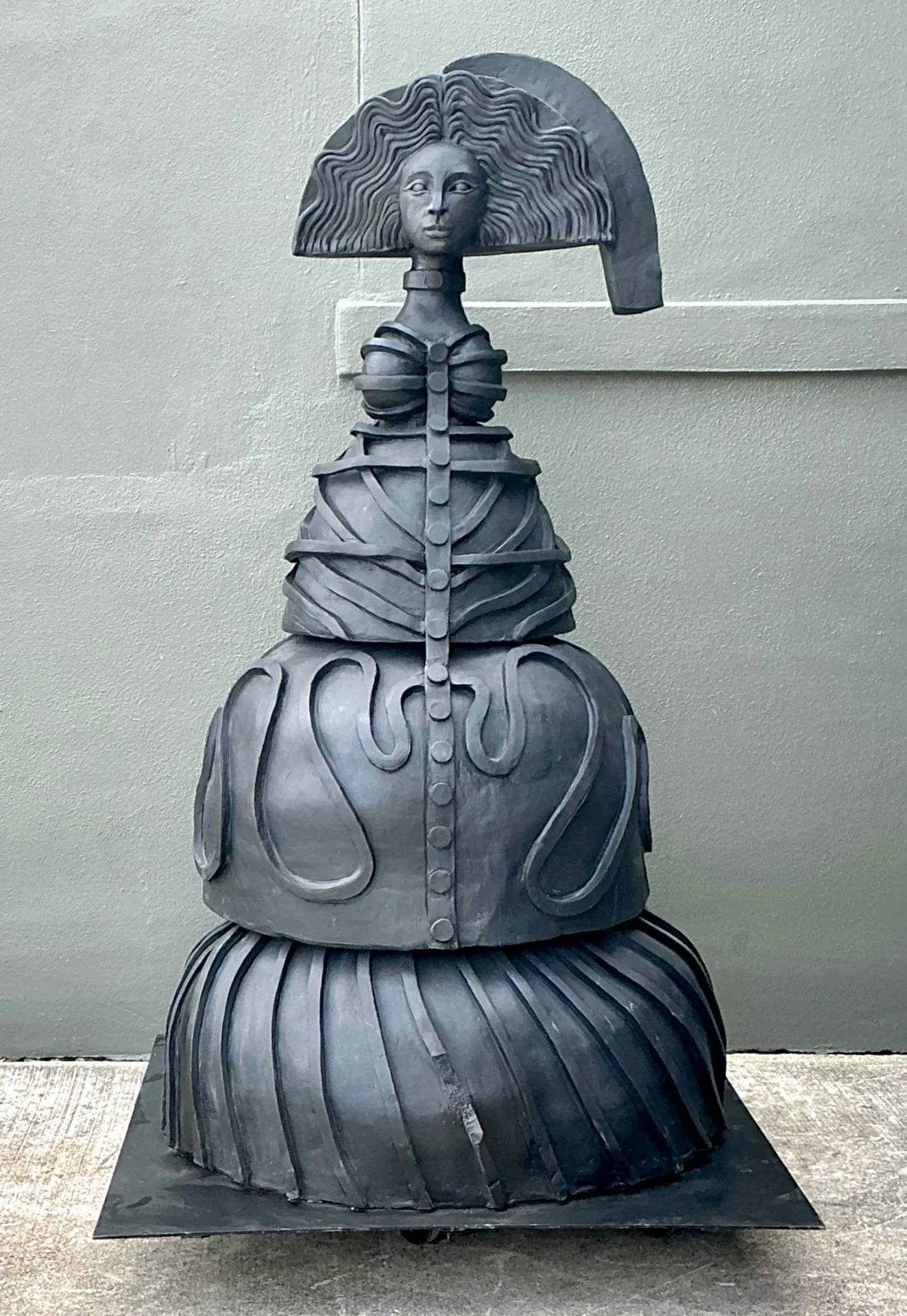 Vintage Terracotta Sculpture Of Woman — additional photo 4