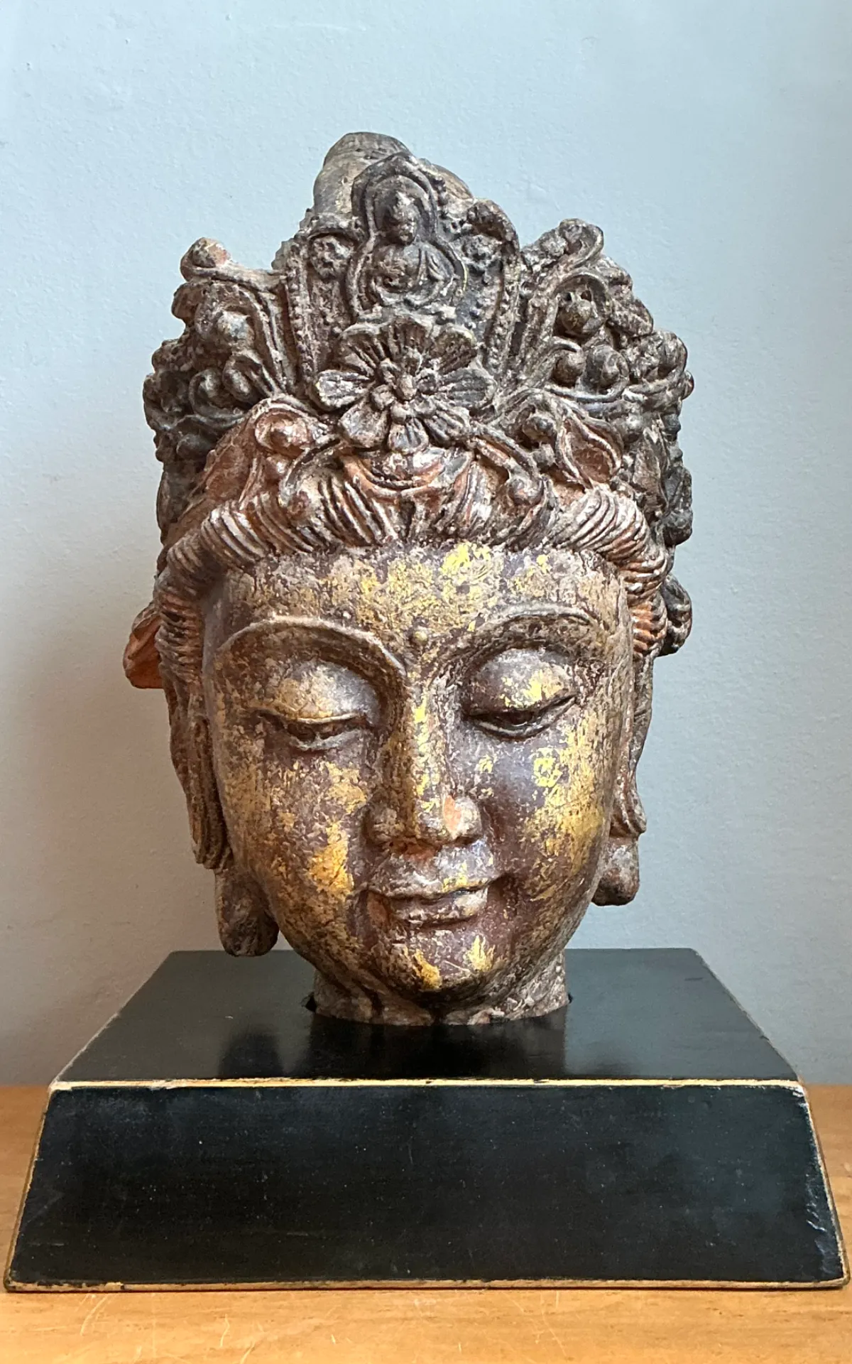 Vintage Gilt Tipped  Buddha Bust — additional photo 3