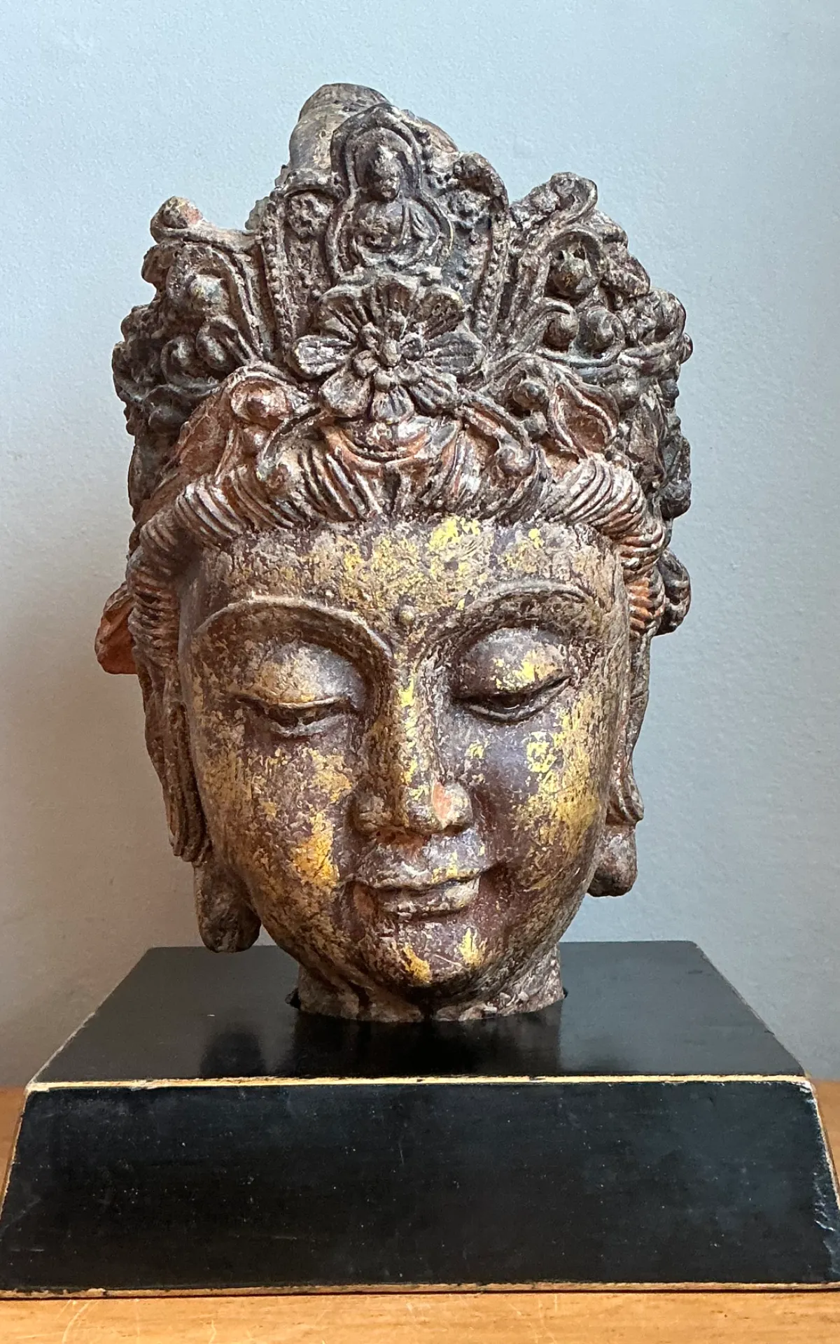 Vintage Gilt Tipped  Buddha Bust — additional photo 7