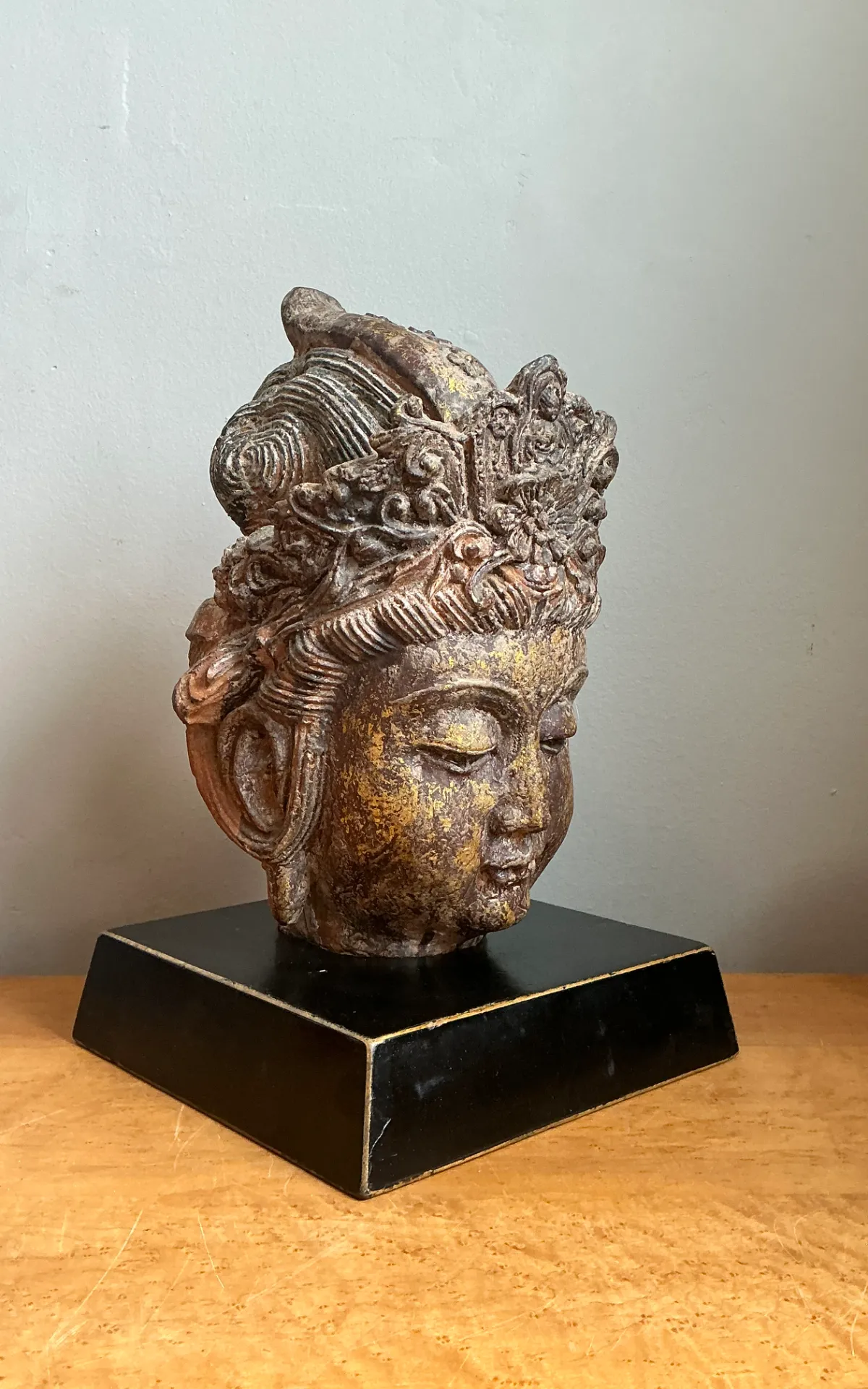 Vintage Gilt Tipped  Buddha Bust — additional photo 5