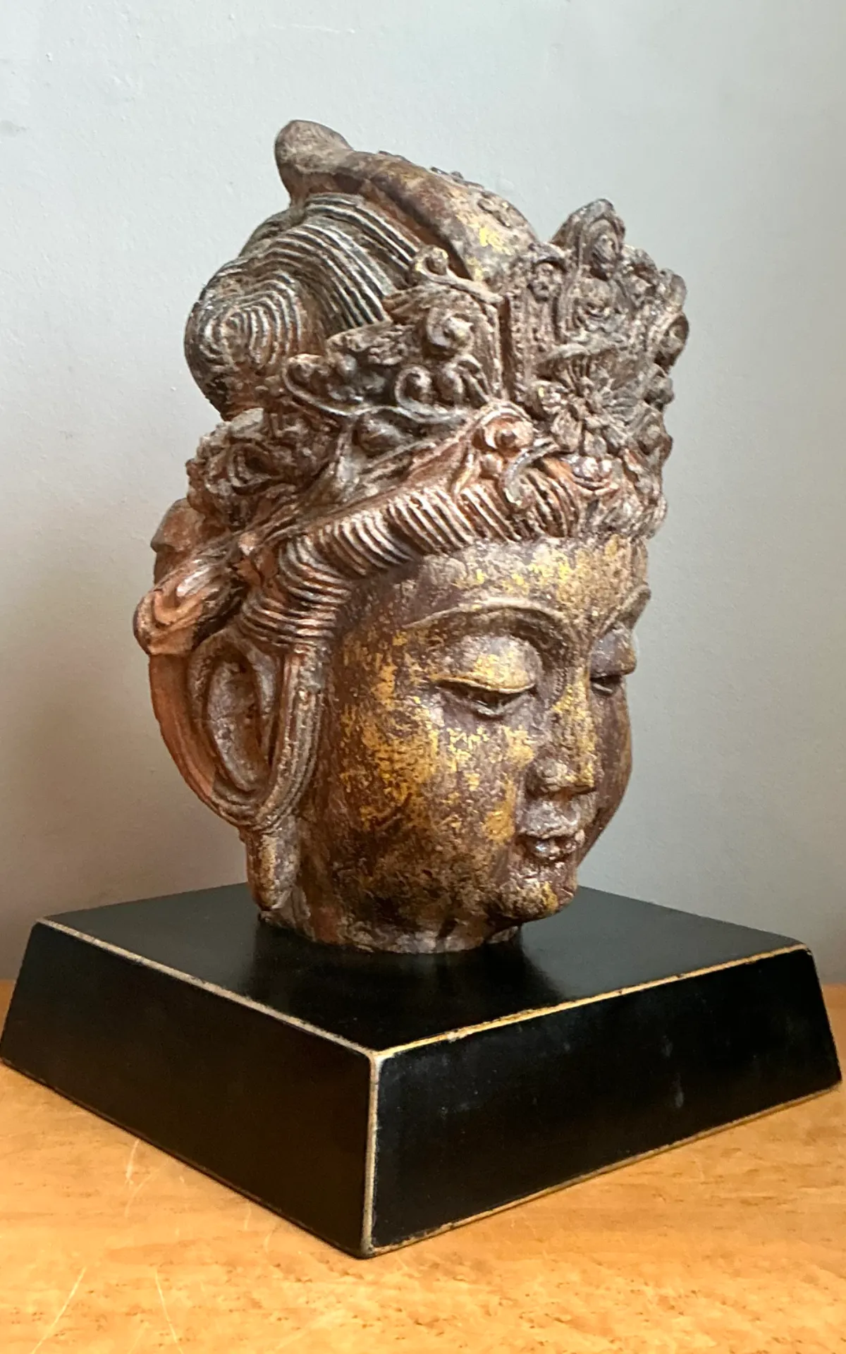 Vintage Gilt Tipped  Buddha Bust — additional photo 2