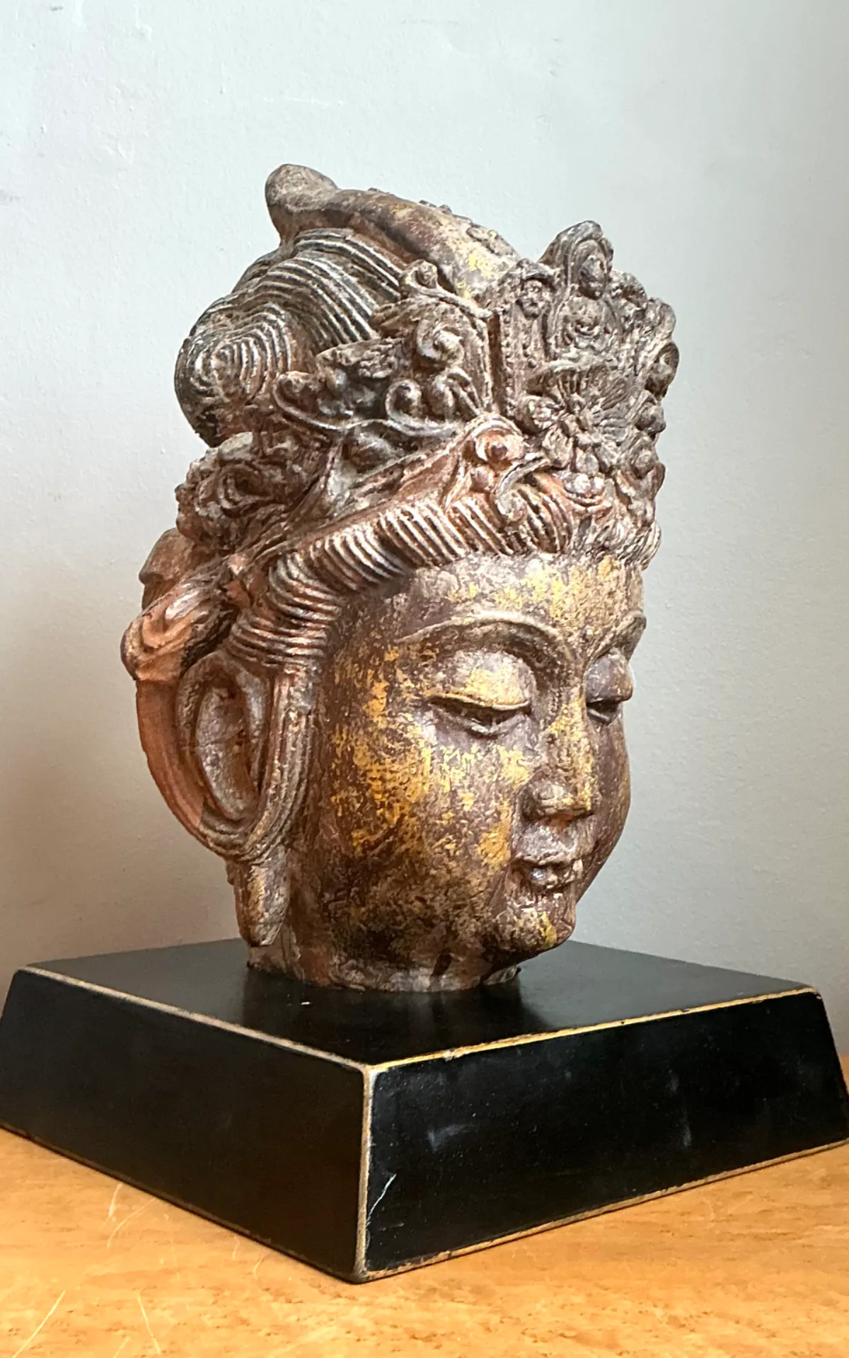 Vintage Gilt Tipped  Buddha Bust — additional photo 8
