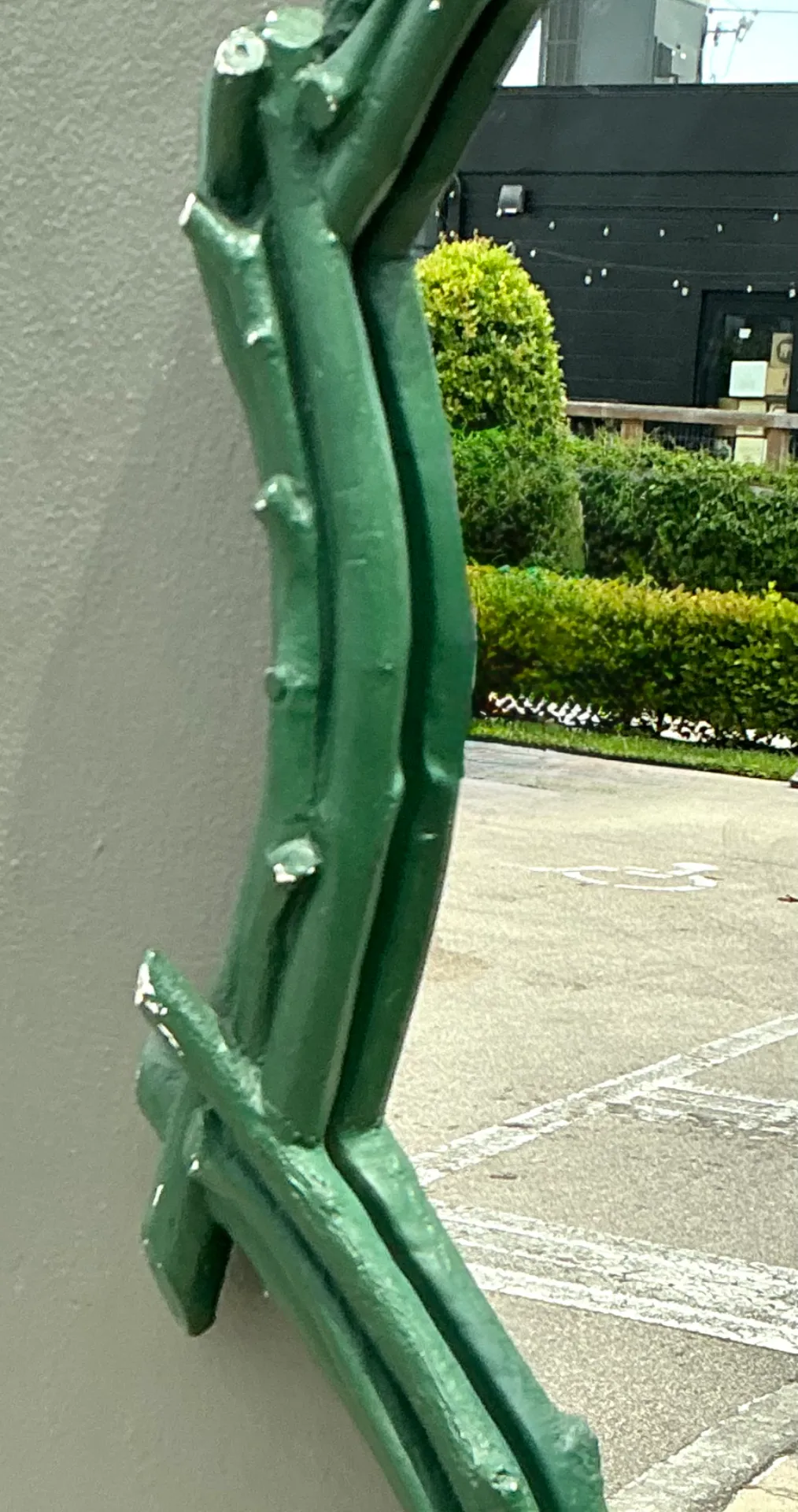 Vintage Green Painted Twig Mirror — additional photo 8