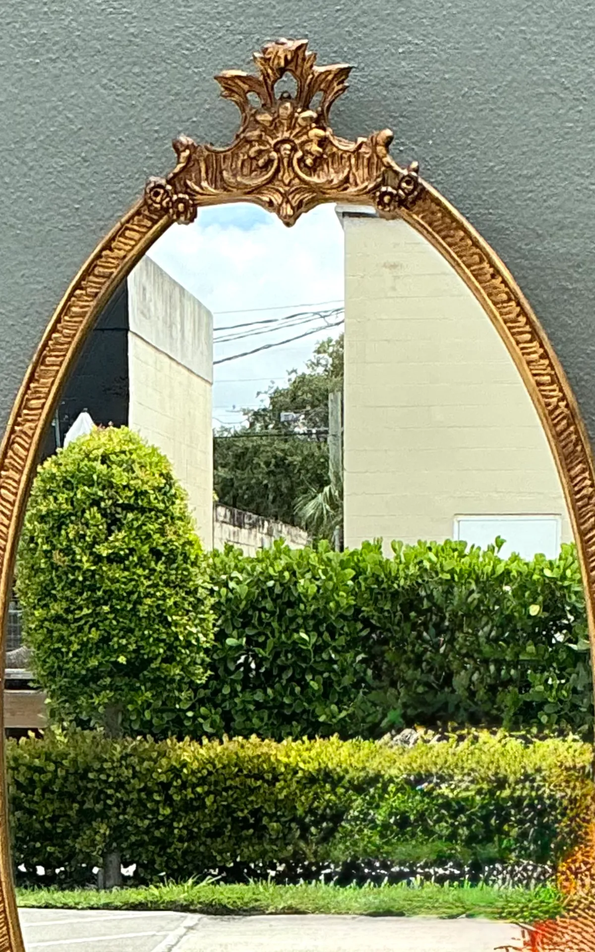 Vintage Rococo Style Gold Frame Mirror — additional photo 2