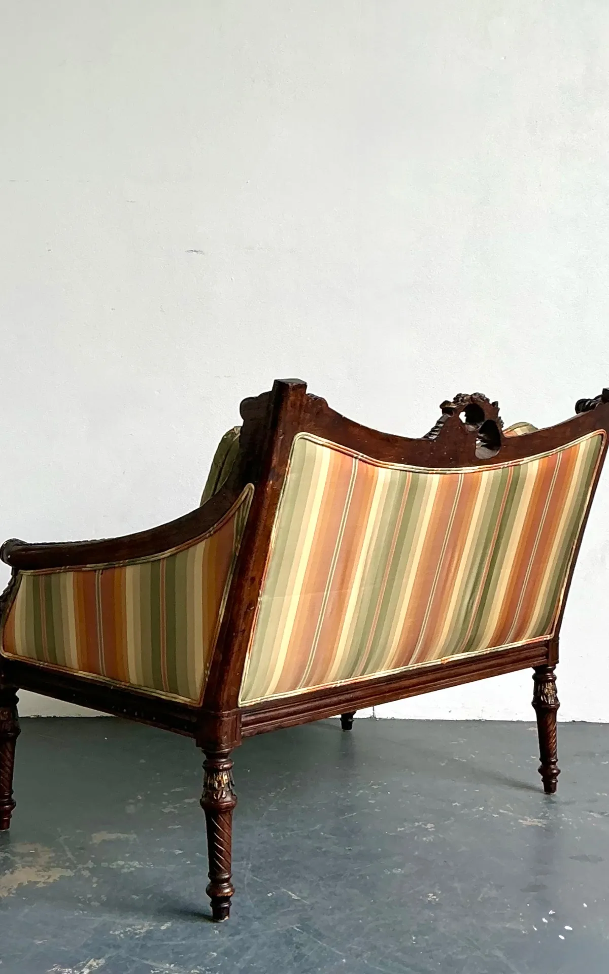 Vintage Louis XVI Carved Canape Settee — additional photo 6