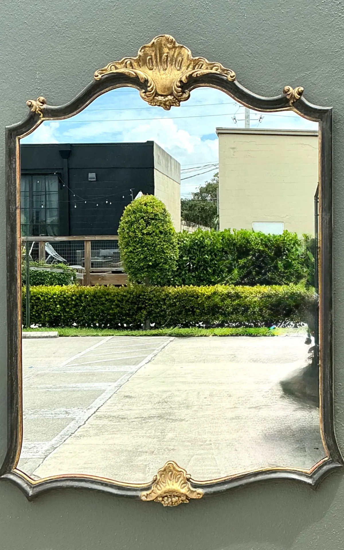 Vintage Ornate Carved Wood Mirror — additional photo 8