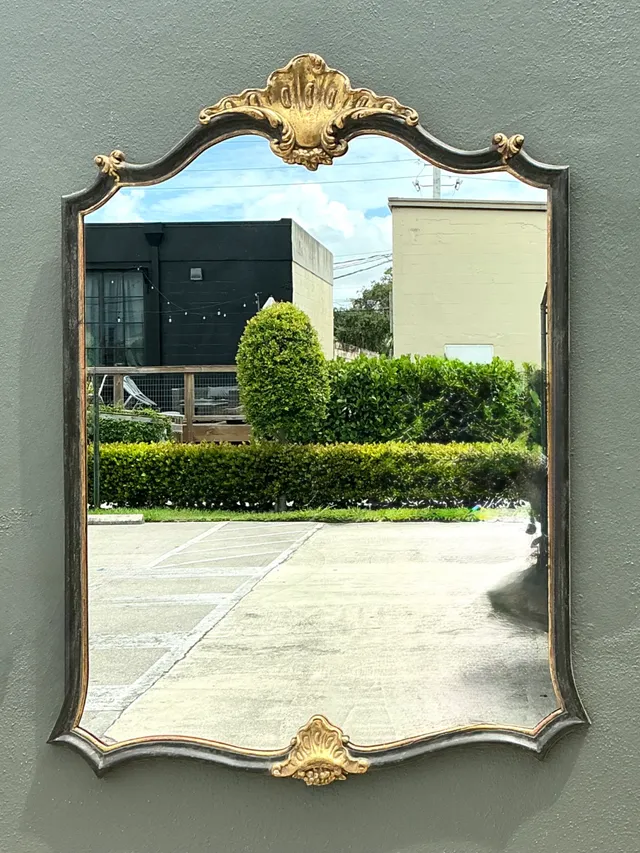 Vintage Ornate Carved Wood Mirror — additional photo 8