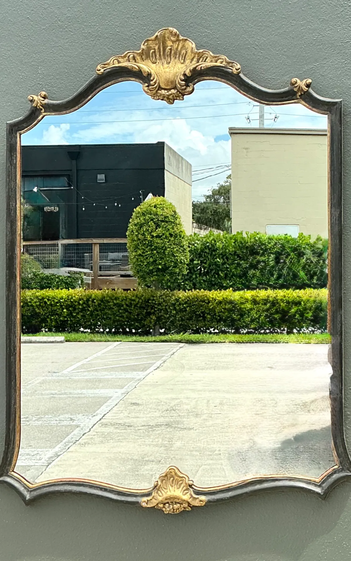 Vintage Ornate Carved Wood Mirror — additional photo 7