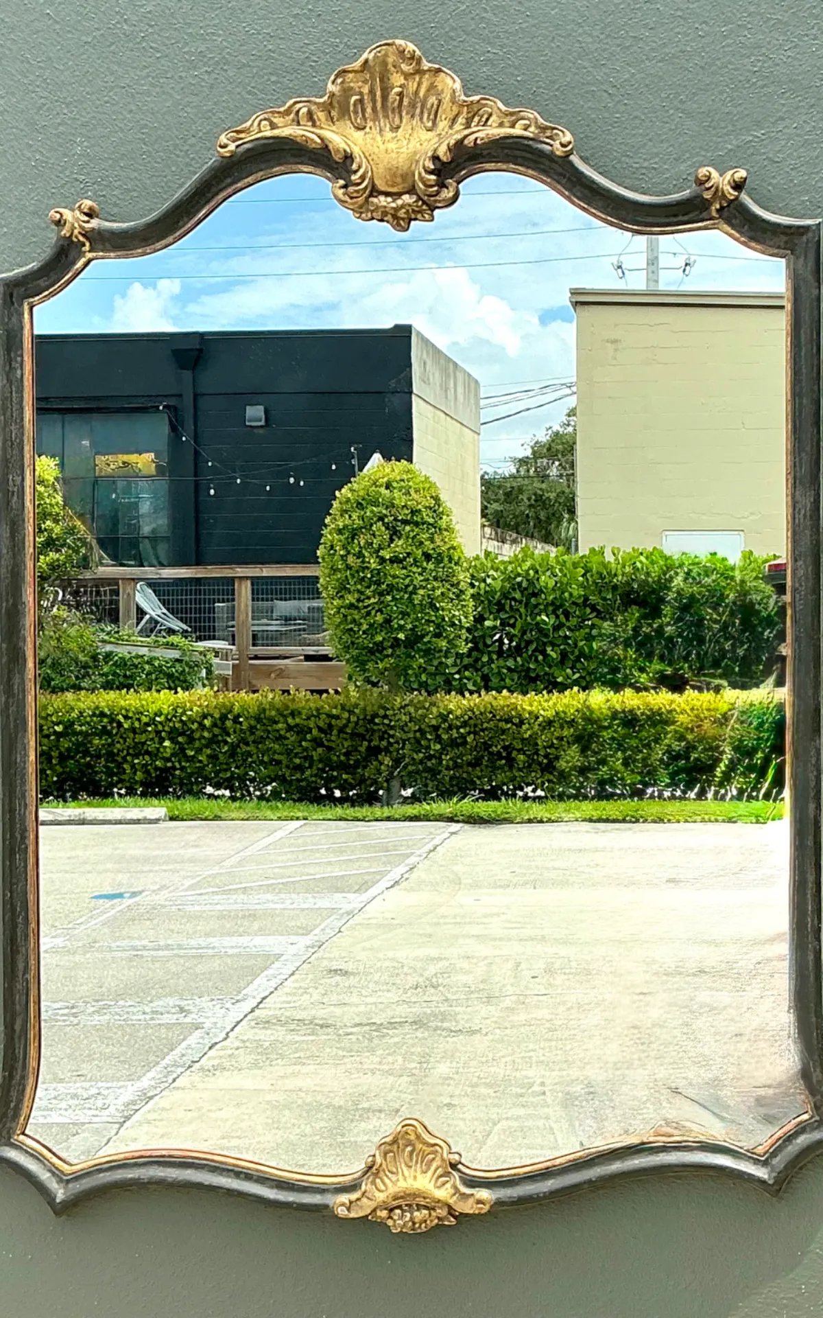 Vintage Ornate Carved Wood Mirror — additional photo 6