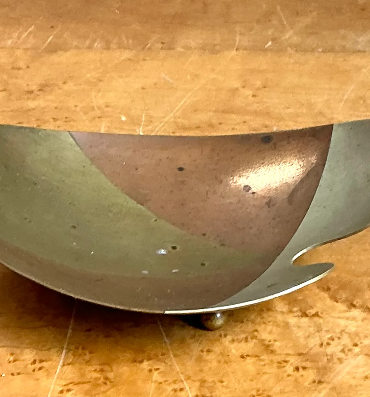 Vintage Abstract Metal Palette Tray — additional photo 6