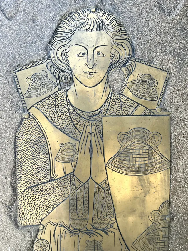 Vintage Monumental Knight Brass Rubbing — additional photo 5