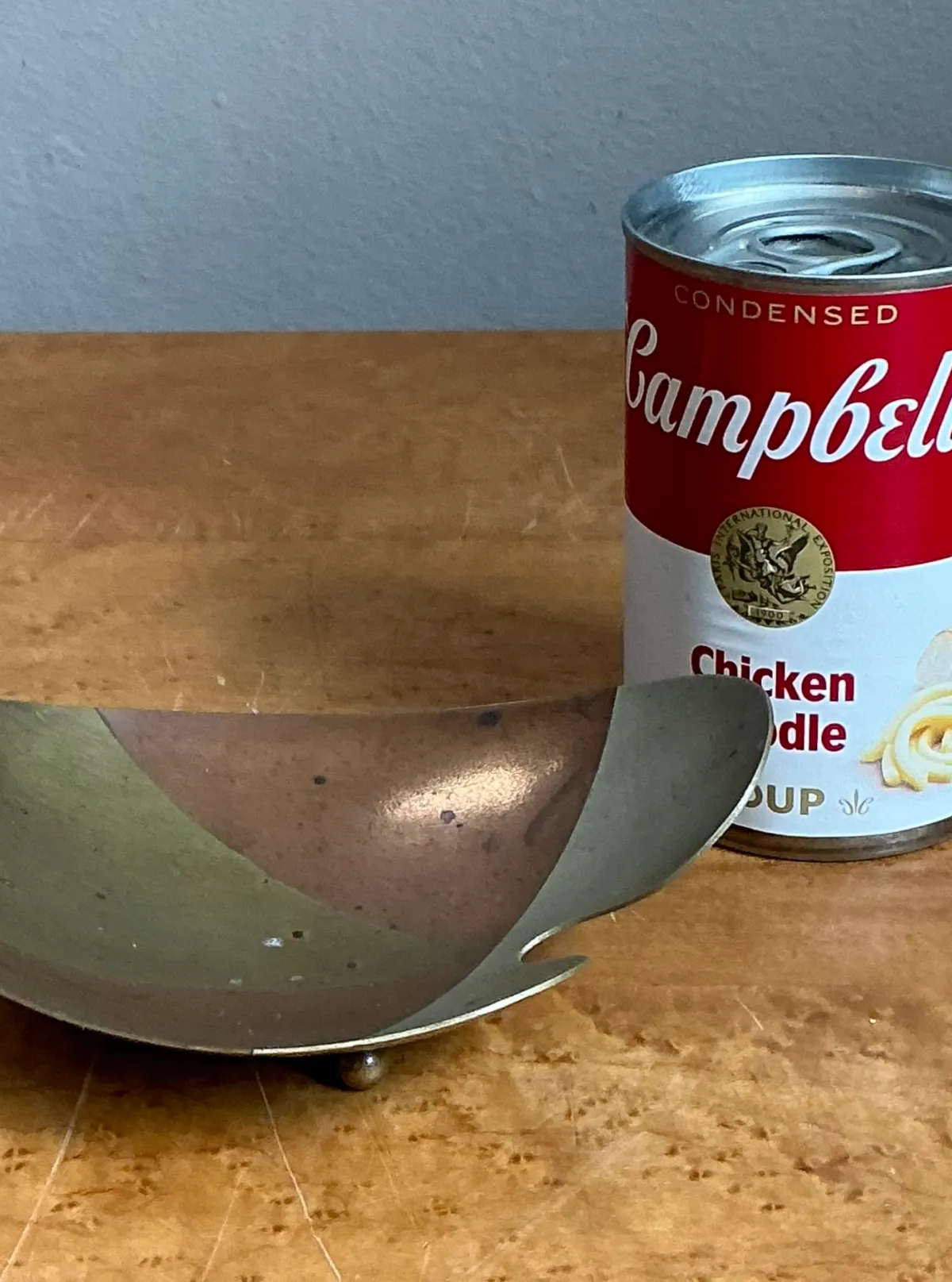 Vintage Abstract Metal Palette Tray — additional photo 7