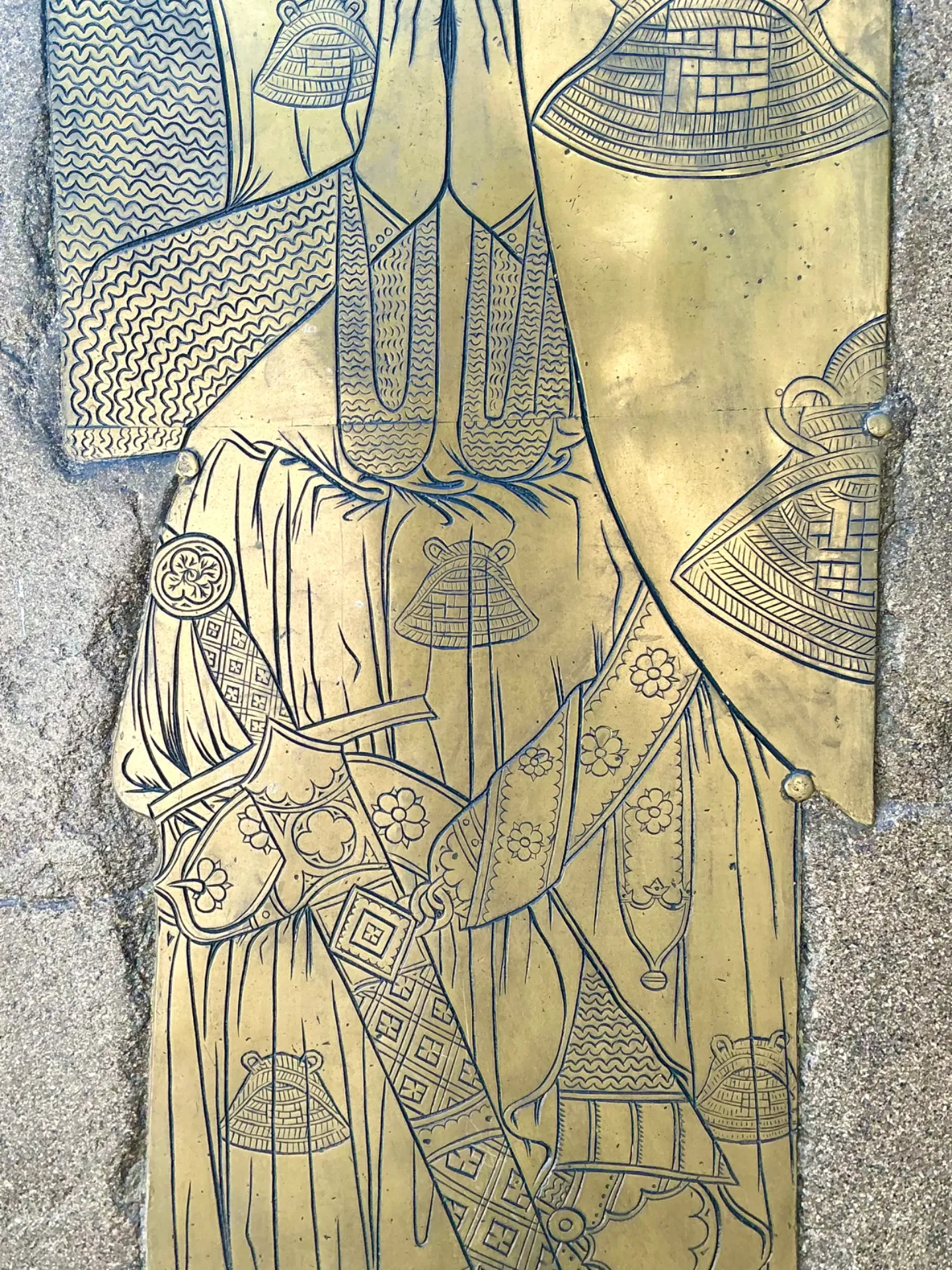 Vintage Monumental Knight Brass Rubbing — additional photo 6
