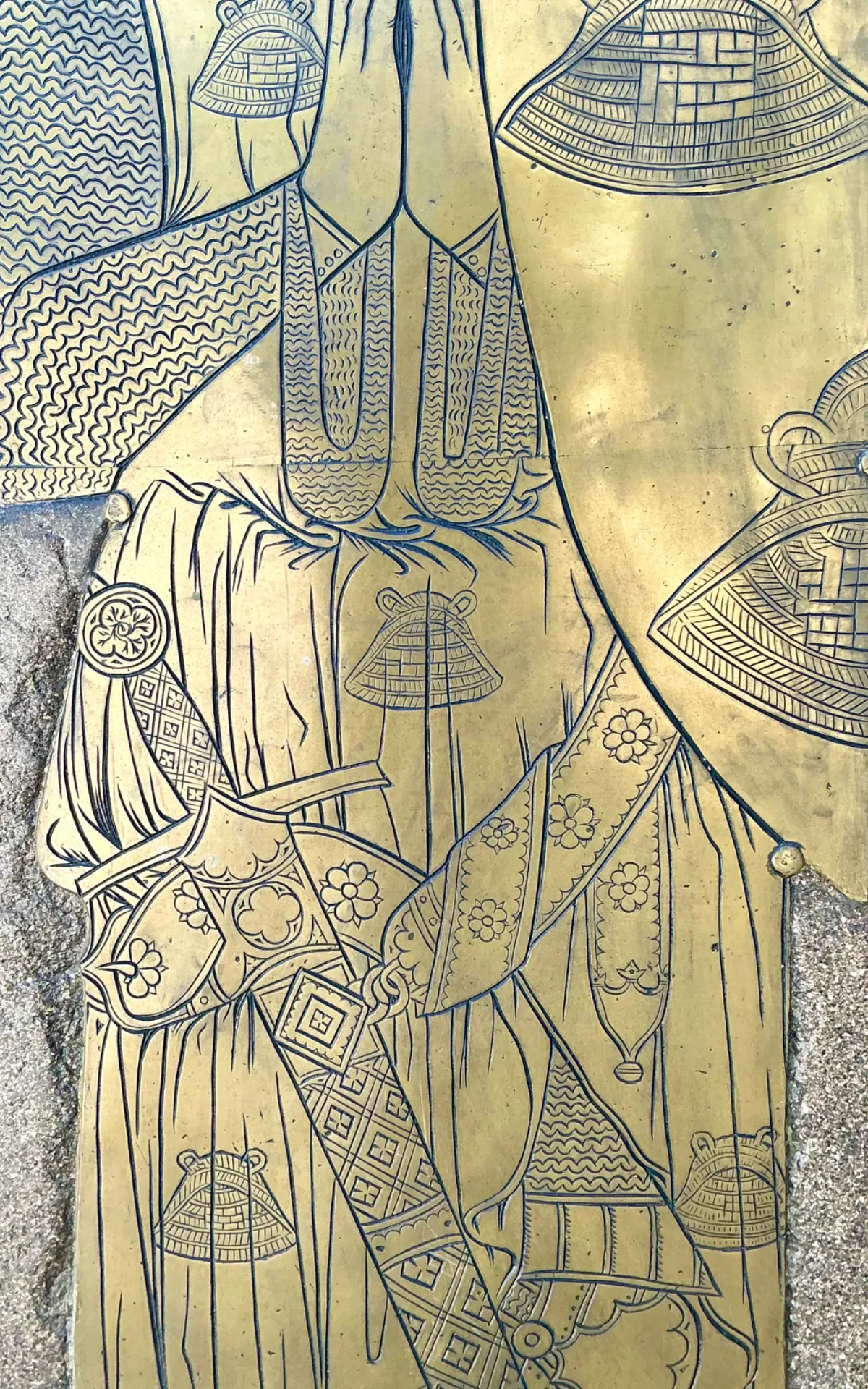 Vintage Monumental Knight Brass Rubbing — additional photo 6