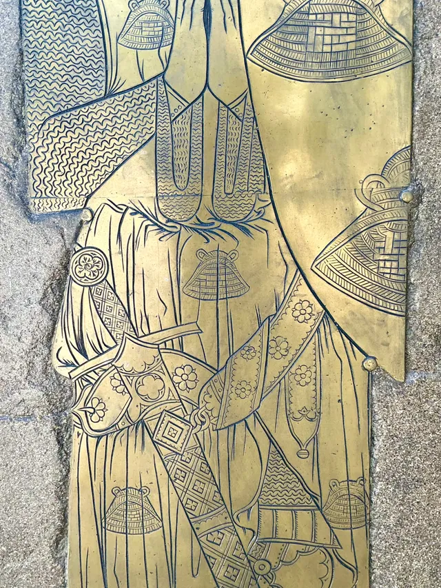Vintage Monumental Knight Brass Rubbing — additional photo 6