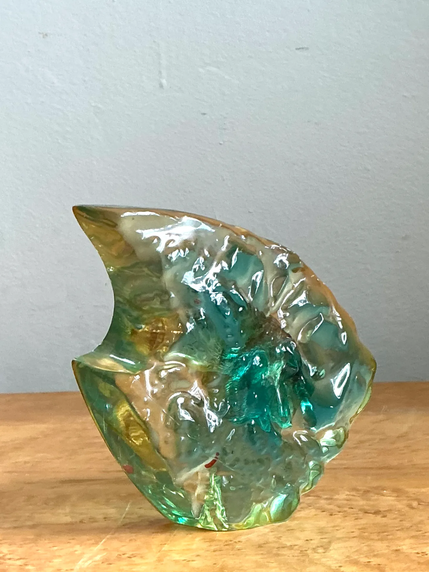 Vintage Italian Lucite Fish Sculpture — additional photo 1