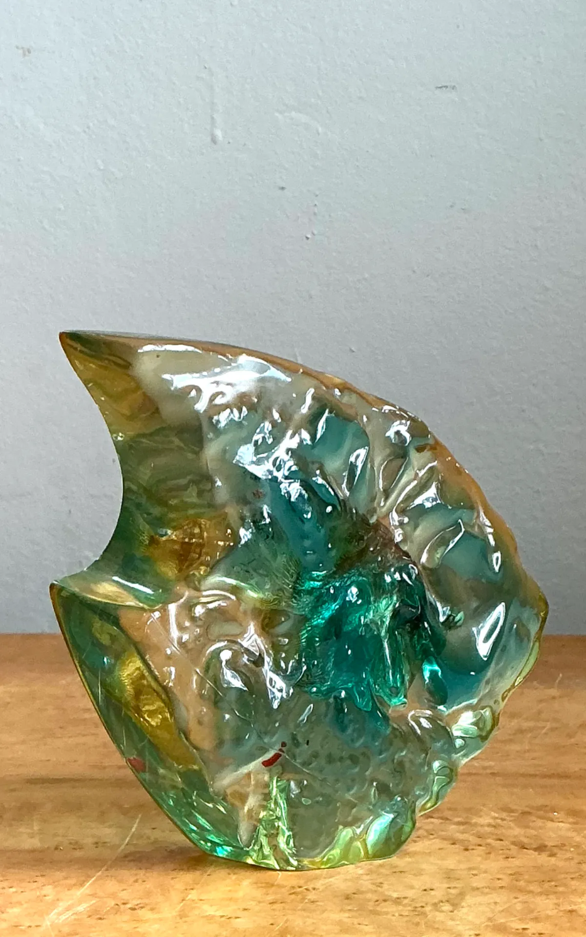 Vintage Italian Lucite Fish Sculpture — additional photo 3