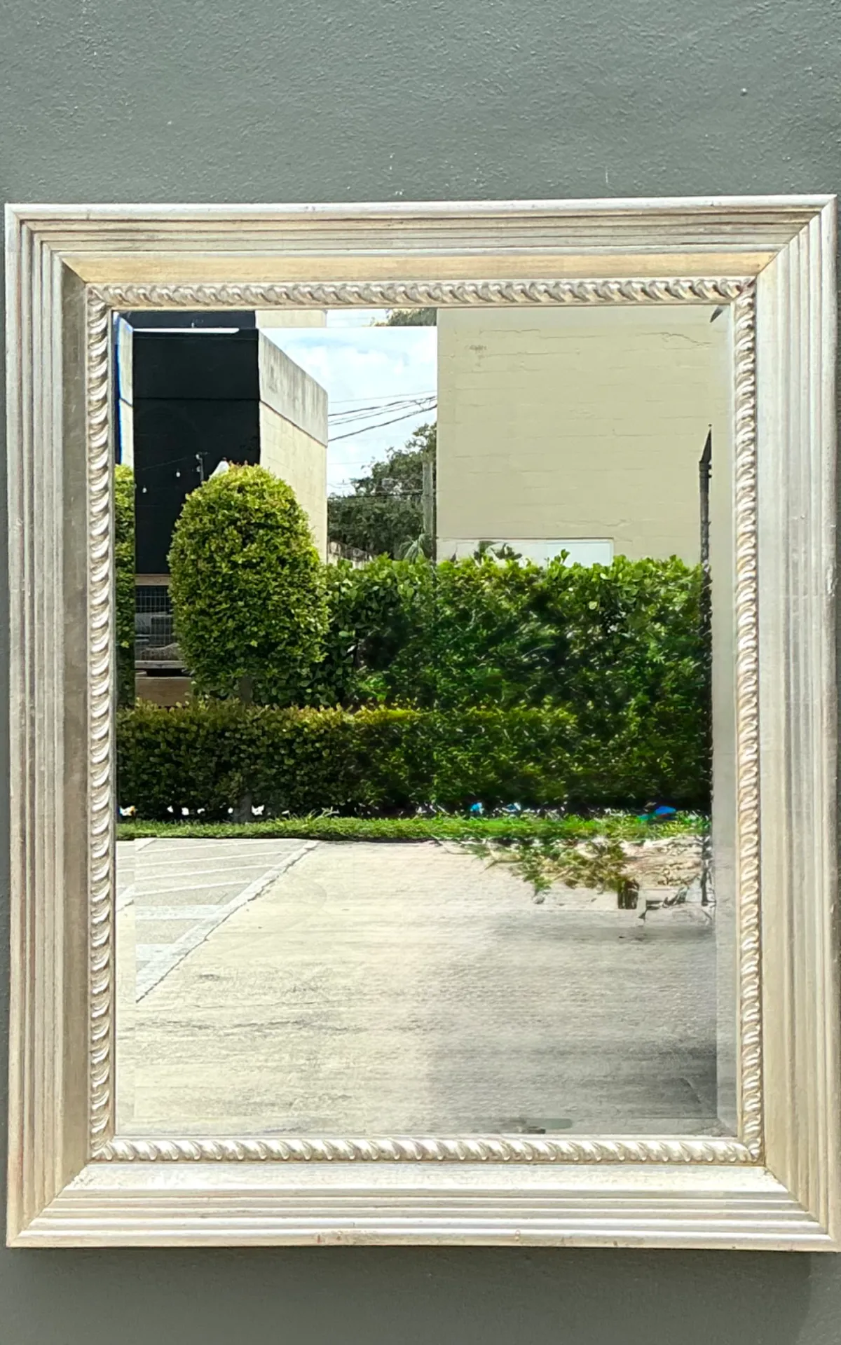 Vintage Carved Wood and Mirrored Glass Mirror — additional photo 6