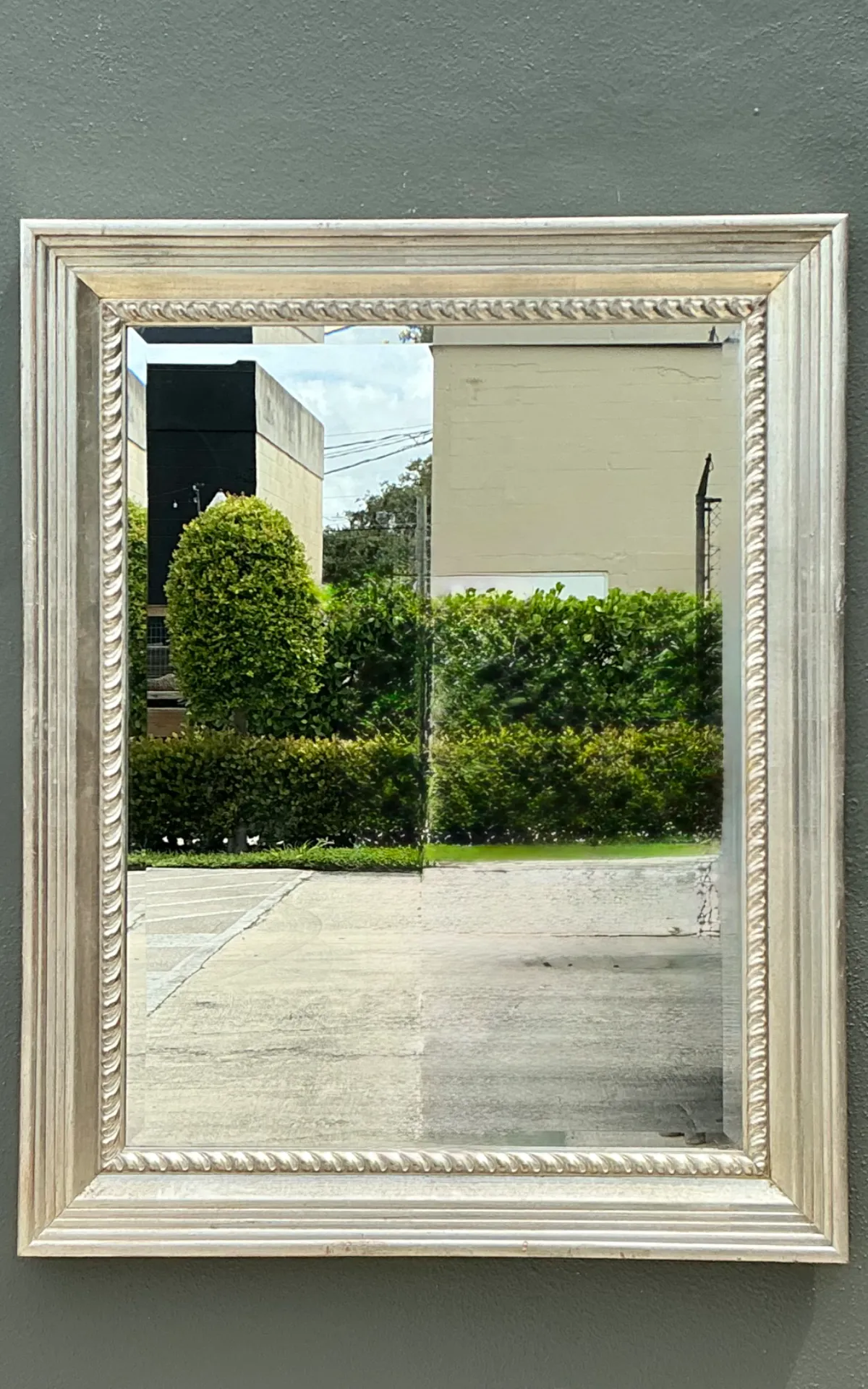 Vintage Carved Wood and Mirrored Glass Mirror — additional photo 7