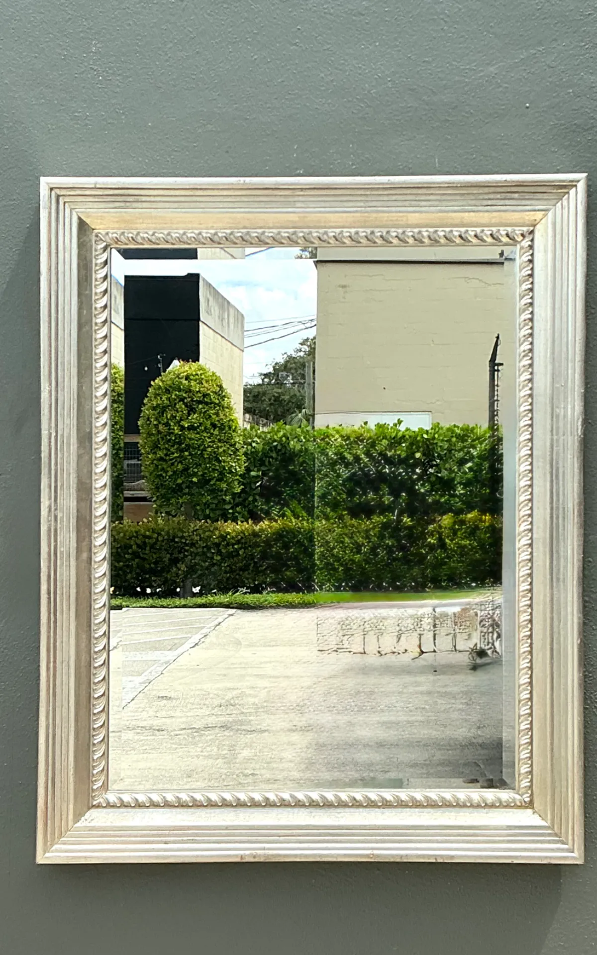 Vintage Carved Wood and Mirrored Glass Mirror — additional photo 8
