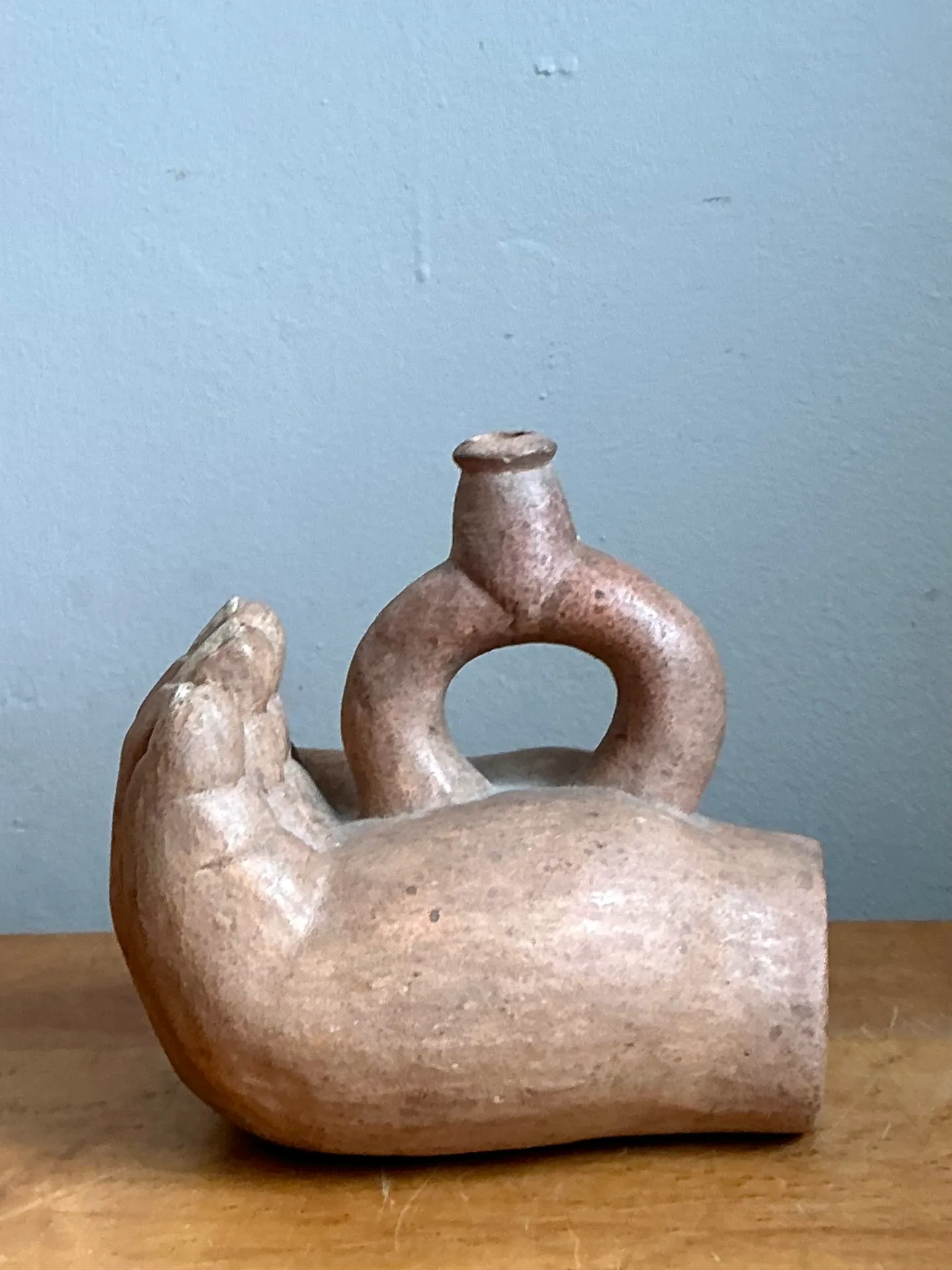 Vintage Sculptural Terracotta Vase — additional photo 6