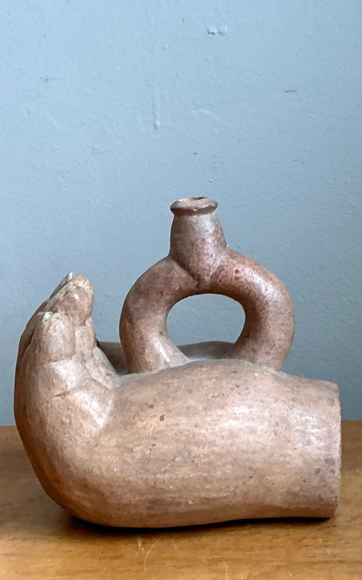Vintage Sculptural Terracotta Vase — additional photo 6