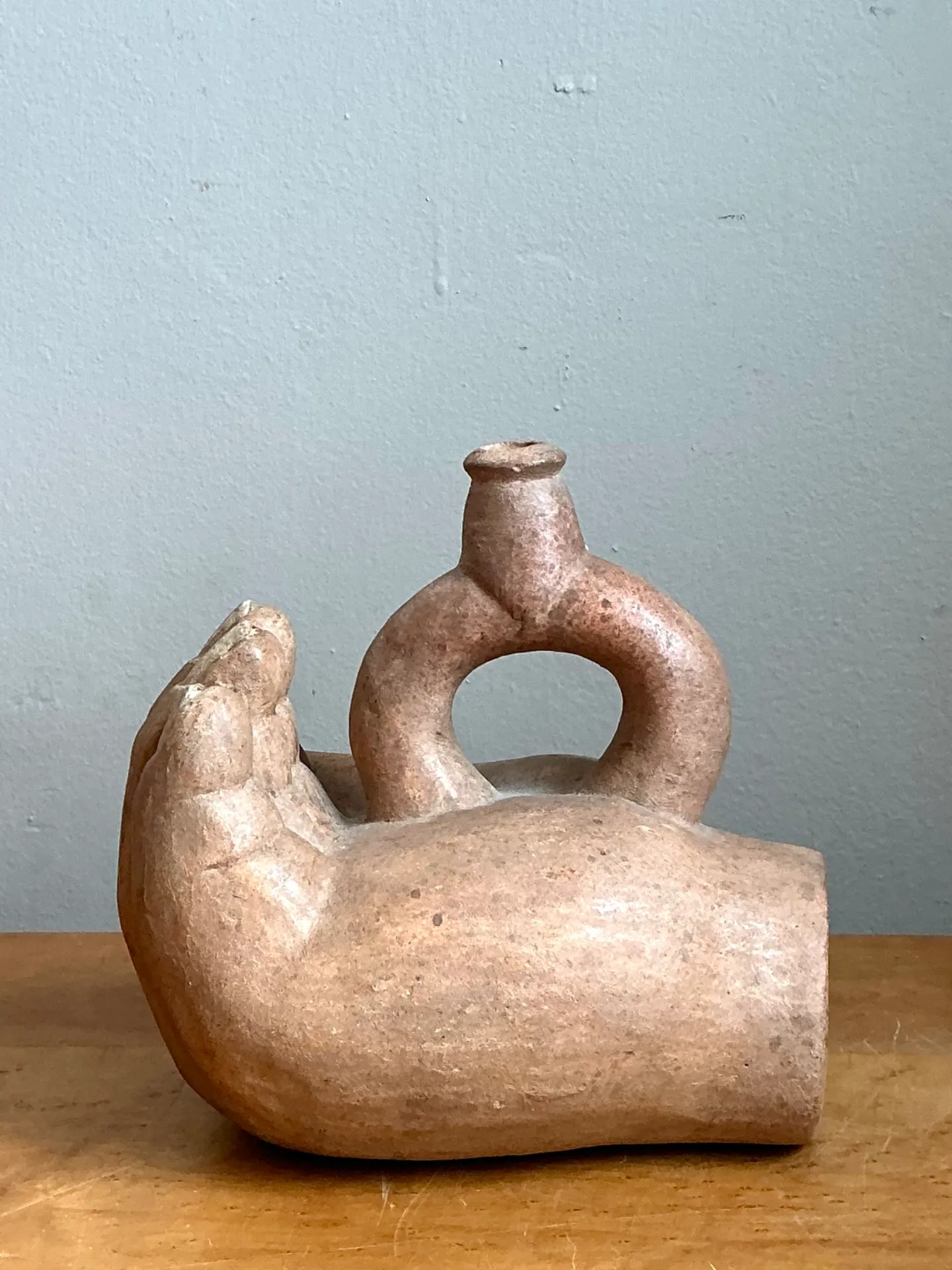 Vintage Sculptural Terracotta Vase — additional photo 8