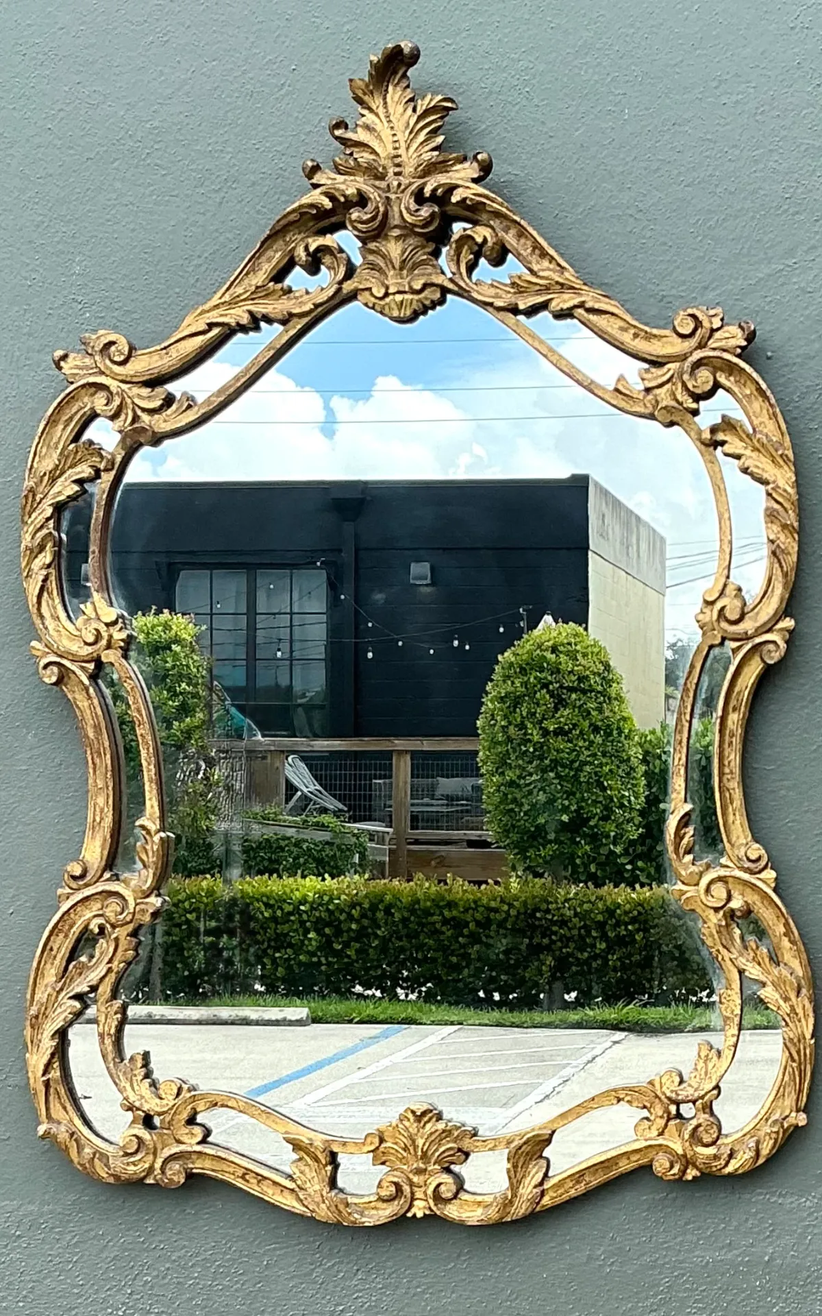 Vintage Rococo Style Gold Frame Mirror