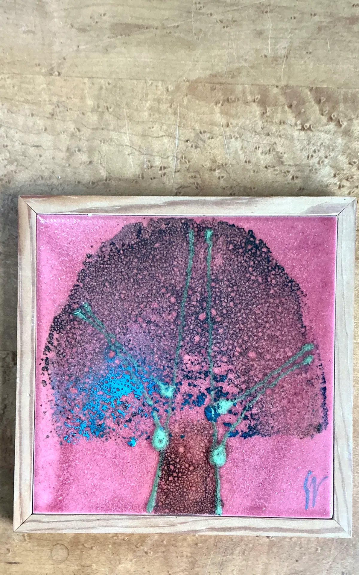 Vintage Abstract Ceramic Tile Art — additional photo 5