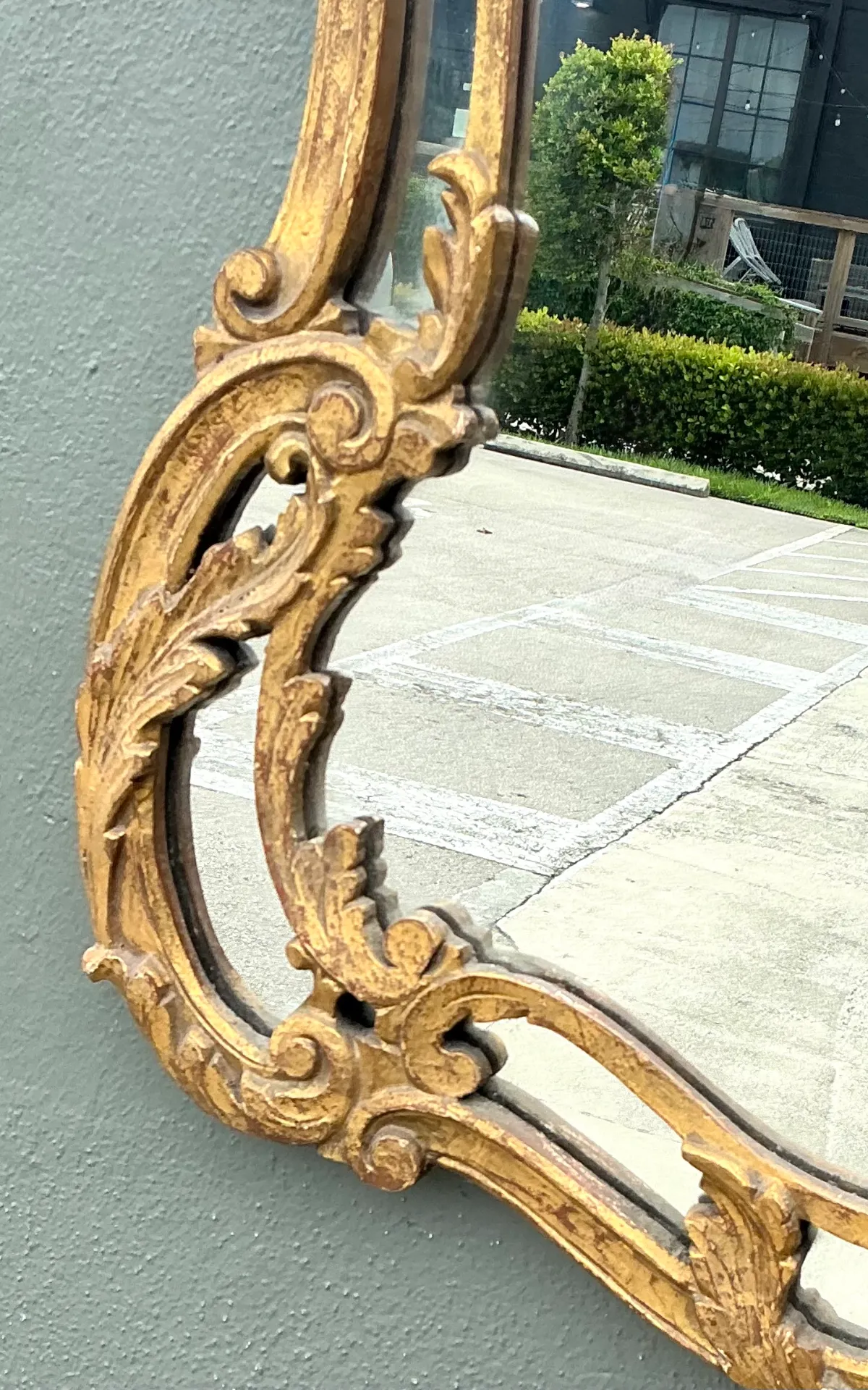 Vintage Rococo Style Gold Frame Mirror — additional photo 5