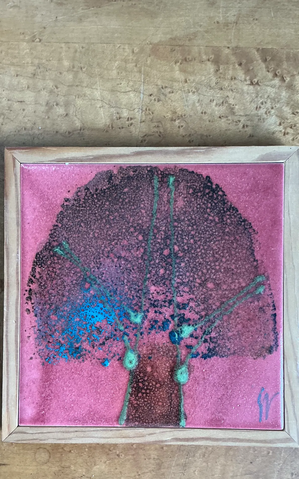 Vintage Abstract Ceramic Tile Art — additional photo 6