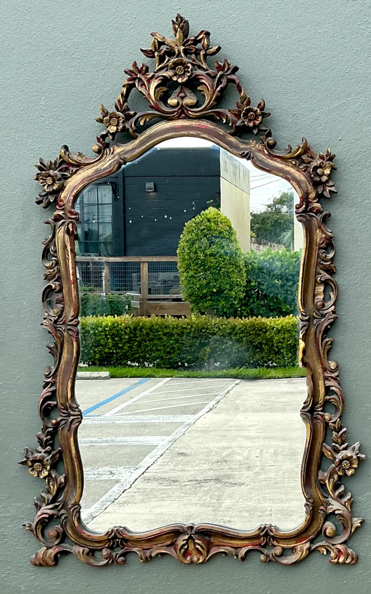 Vintage Ornate Carved Mirror — additional photo 8