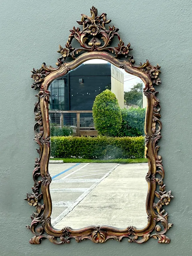 Vintage Ornate Carved Mirror — additional photo 8