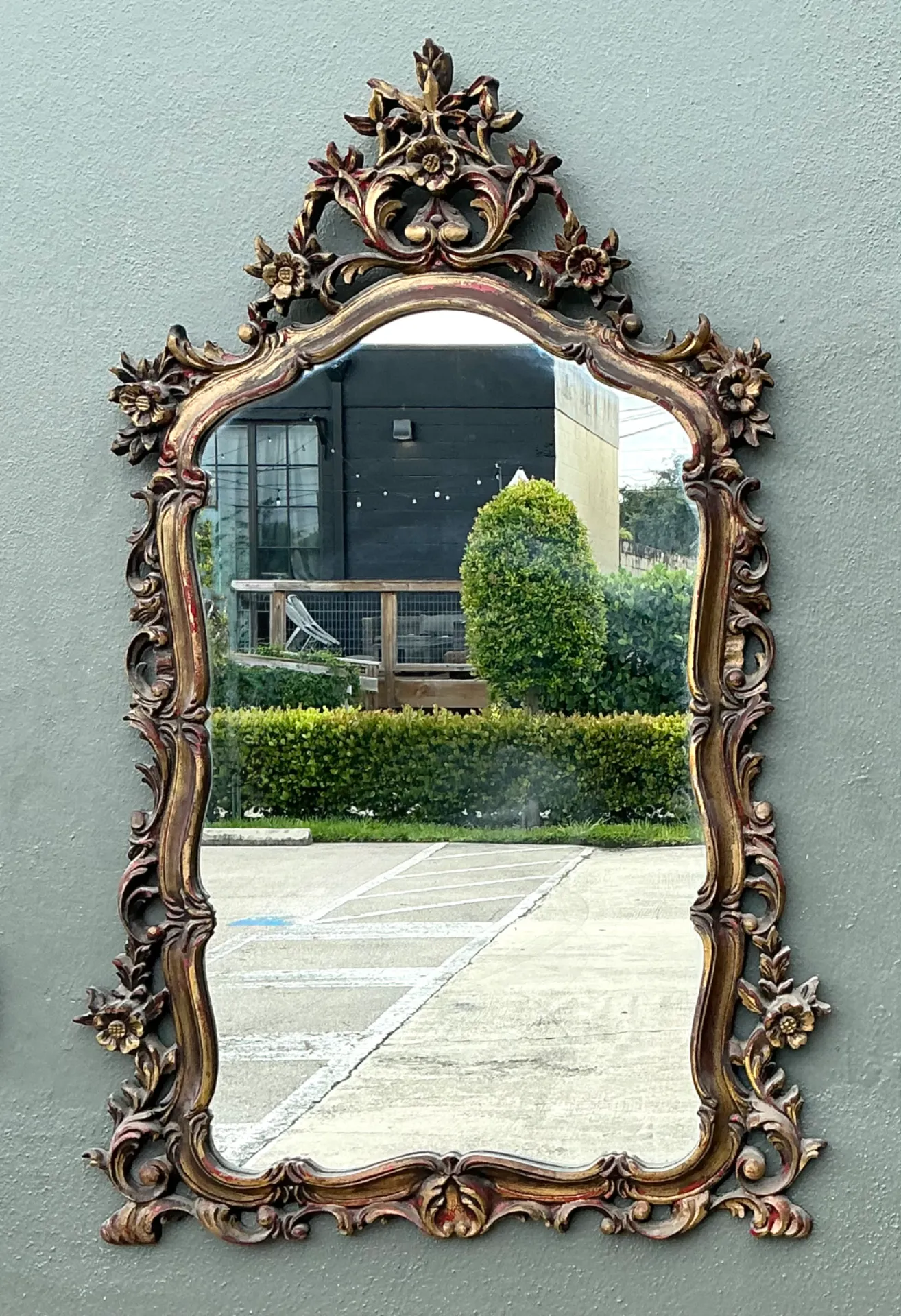 Vintage Ornate Carved Mirror — additional photo 7