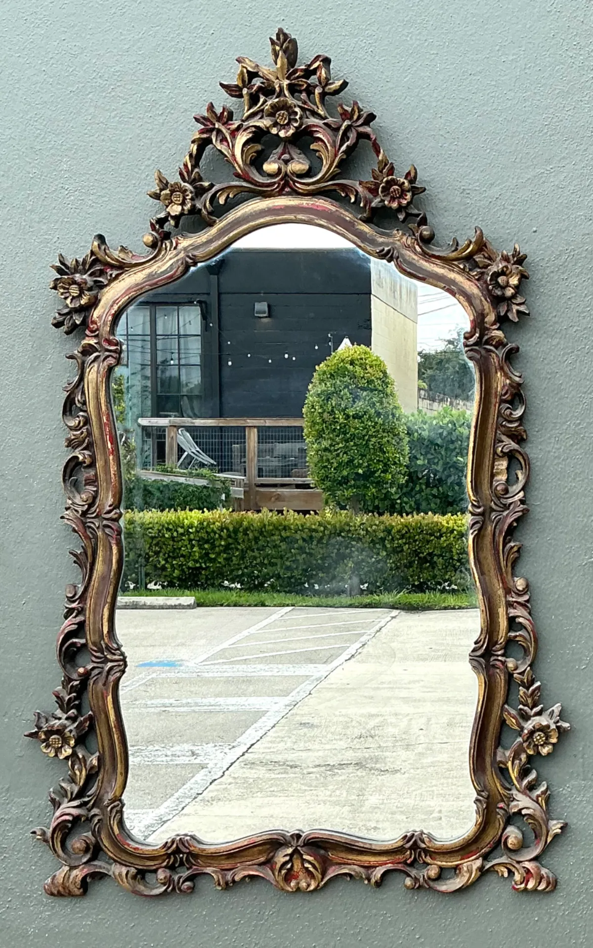Vintage Ornate Carved Mirror — additional photo 7