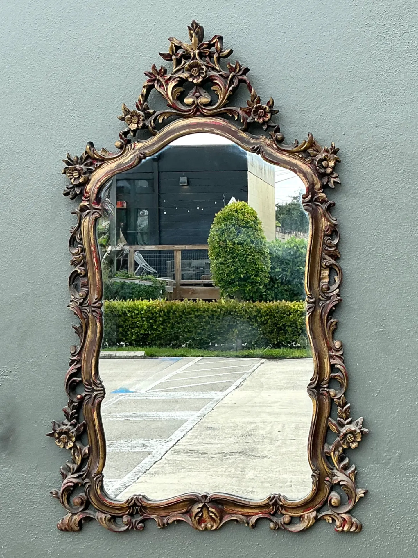 Vintage Ornate Carved Mirror — additional photo 2