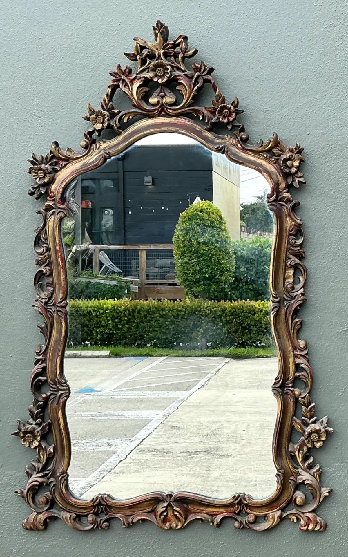 Vintage Ornate Carved Mirror — additional photo 2