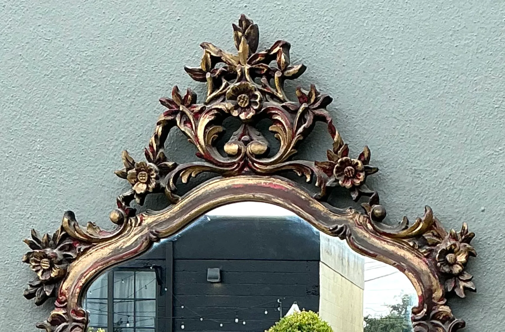 Vintage Ornate Carved Mirror — additional photo 3