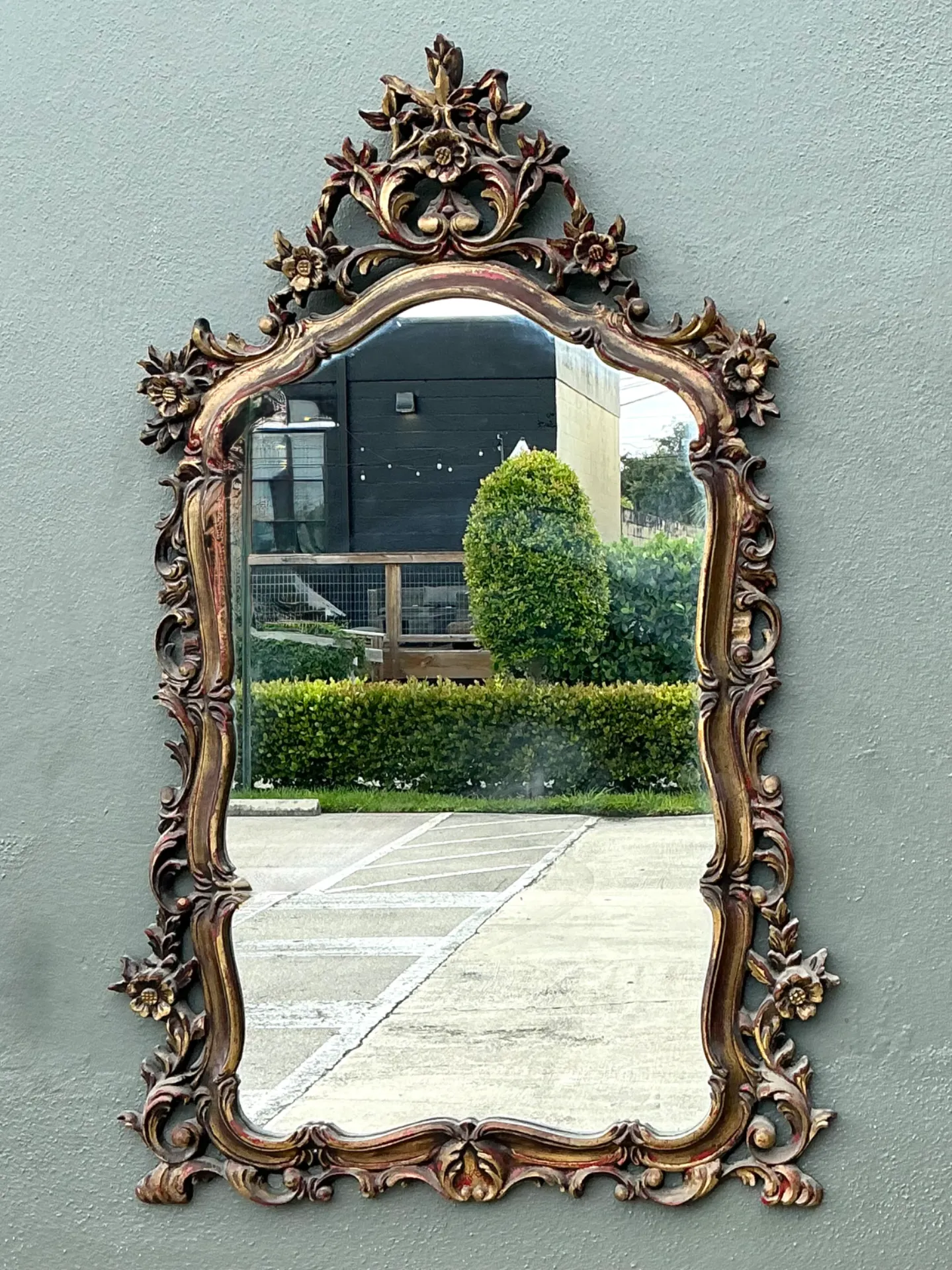 Vintage Ornate Carved Mirror — additional photo 4