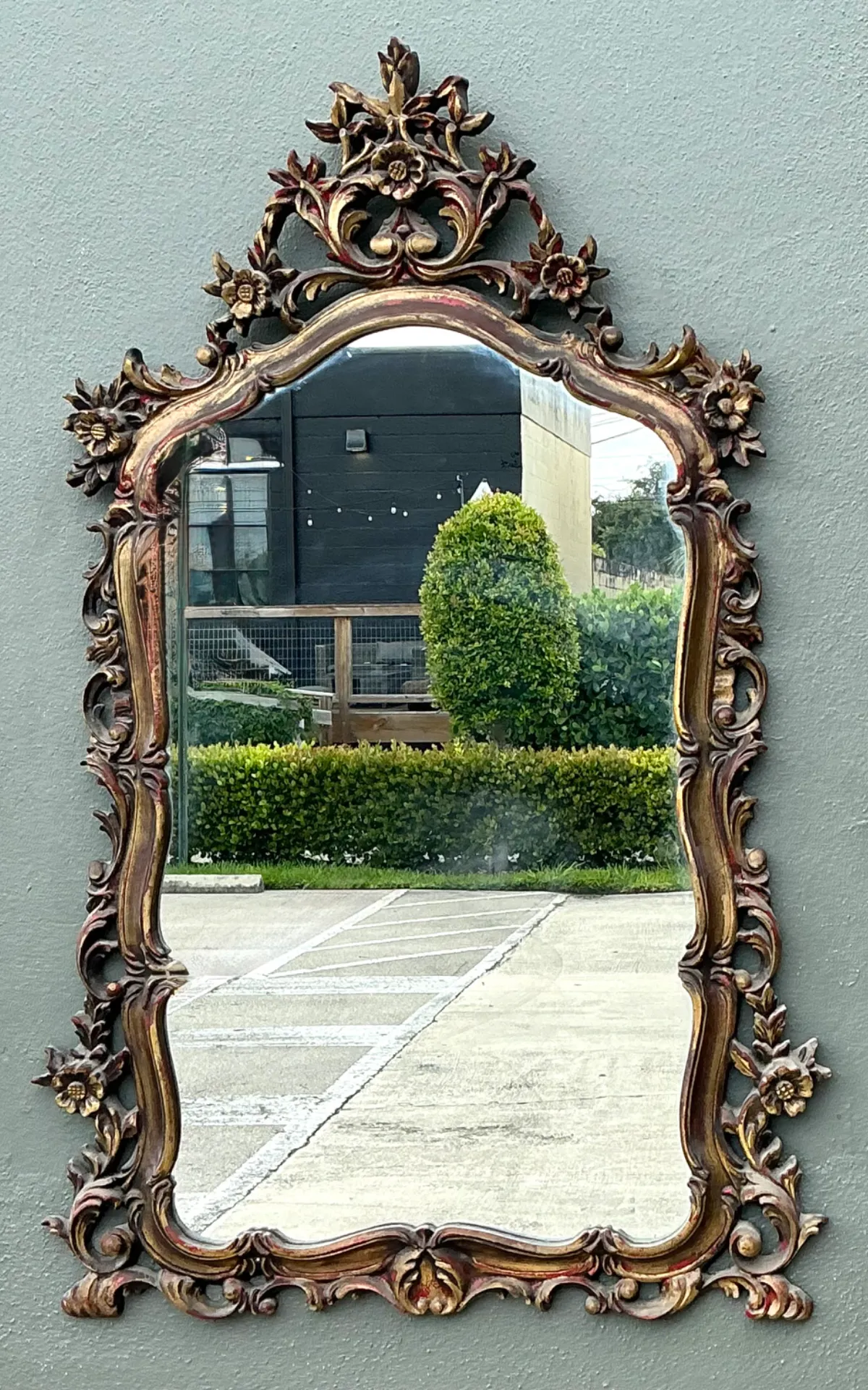 Vintage Ornate Carved Mirror — additional photo 4