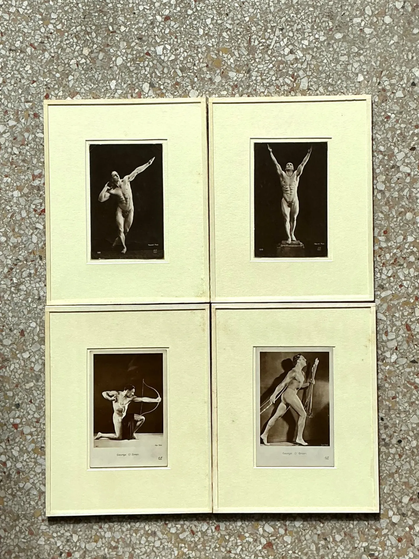 Vintage George O’Brien Classical Male Figure Prints - Set of 4 — additional photo 2
