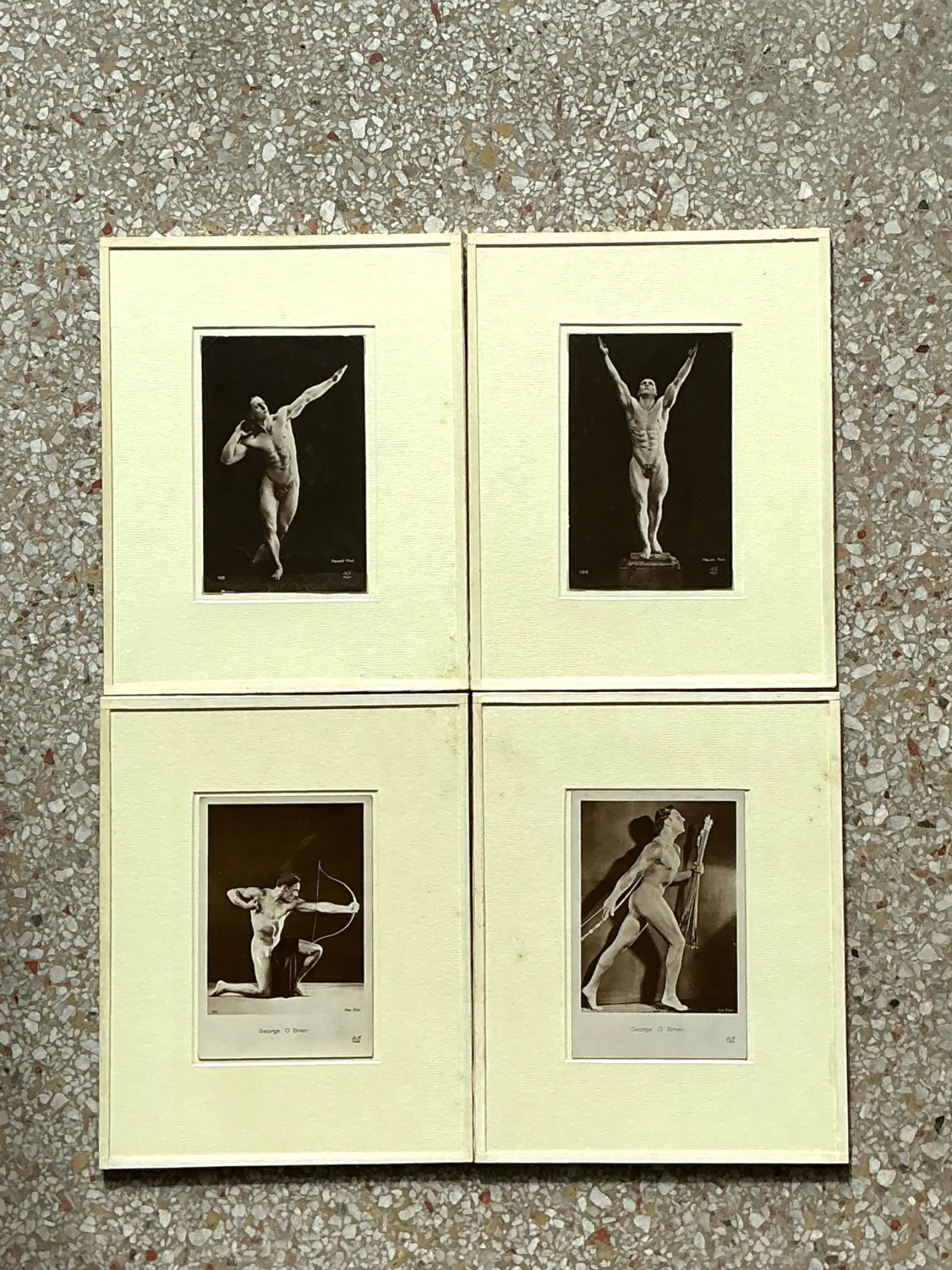 Vintage George O’Brien Classical Male Figure Prints - Set of 4 — additional photo 4