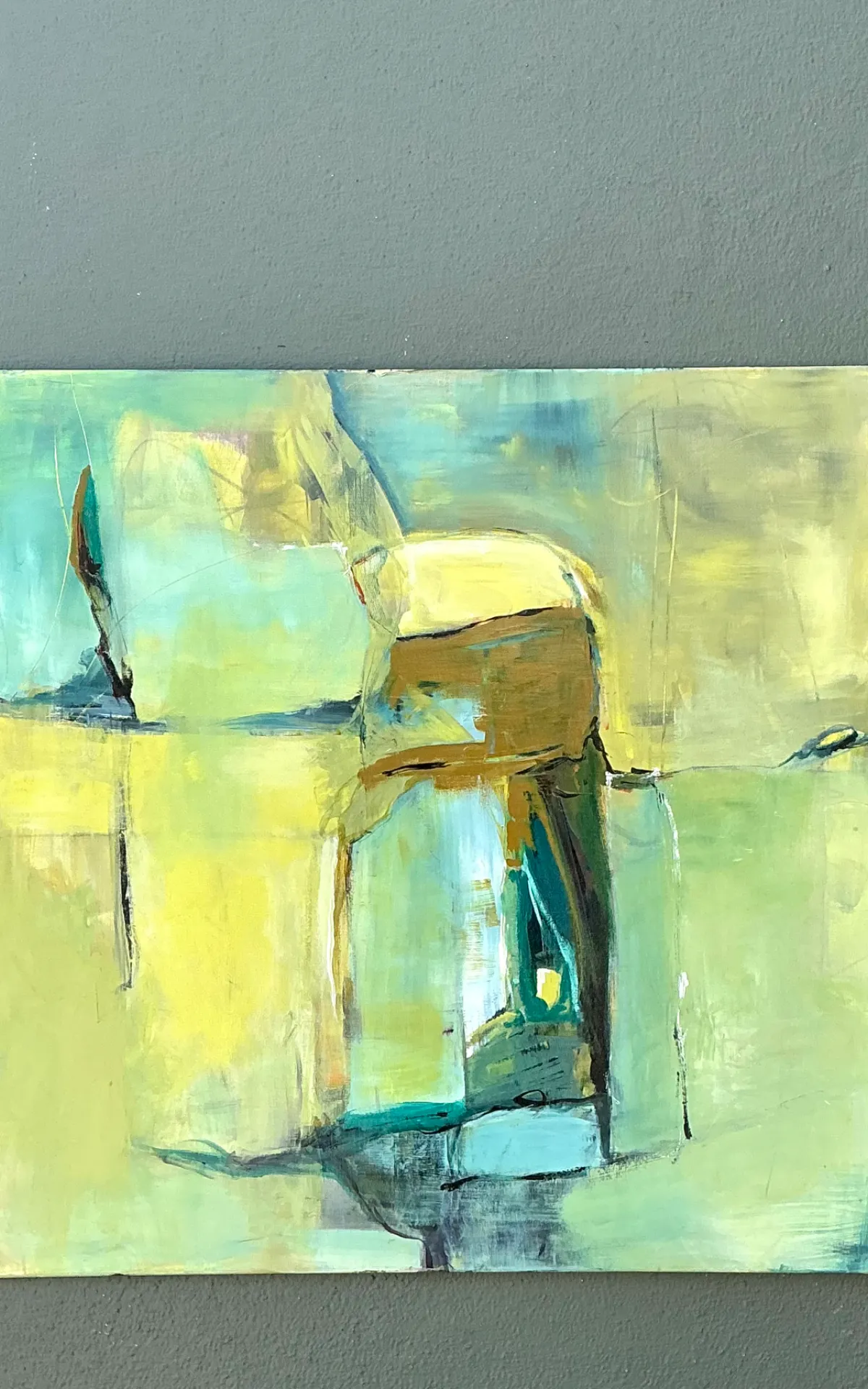 Vintage Abstract Expressionist Oil Painting on Canvas — additional photo 5