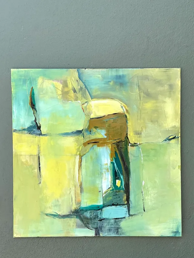 Vintage Abstract Expressionist Oil Painting on Canvas — additional photo 5