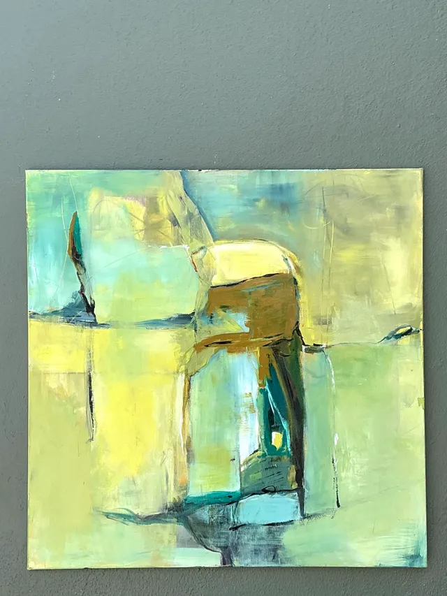 Vintage Abstract Expressionist Oil Painting on Canvas — additional photo 6